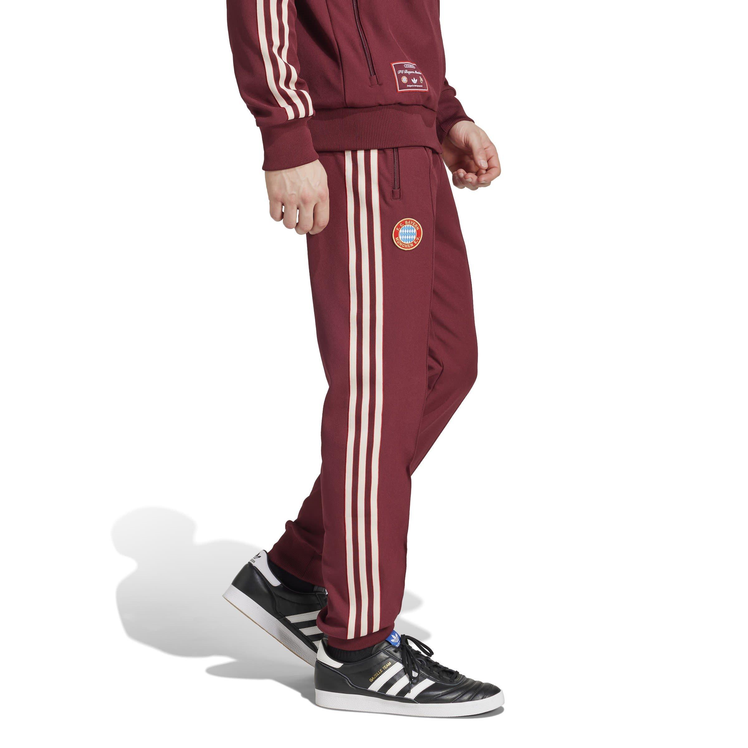Shadow Red - adidas - FC Bayern Terrace Icons Tracksuit Bottoms Adults - 4
