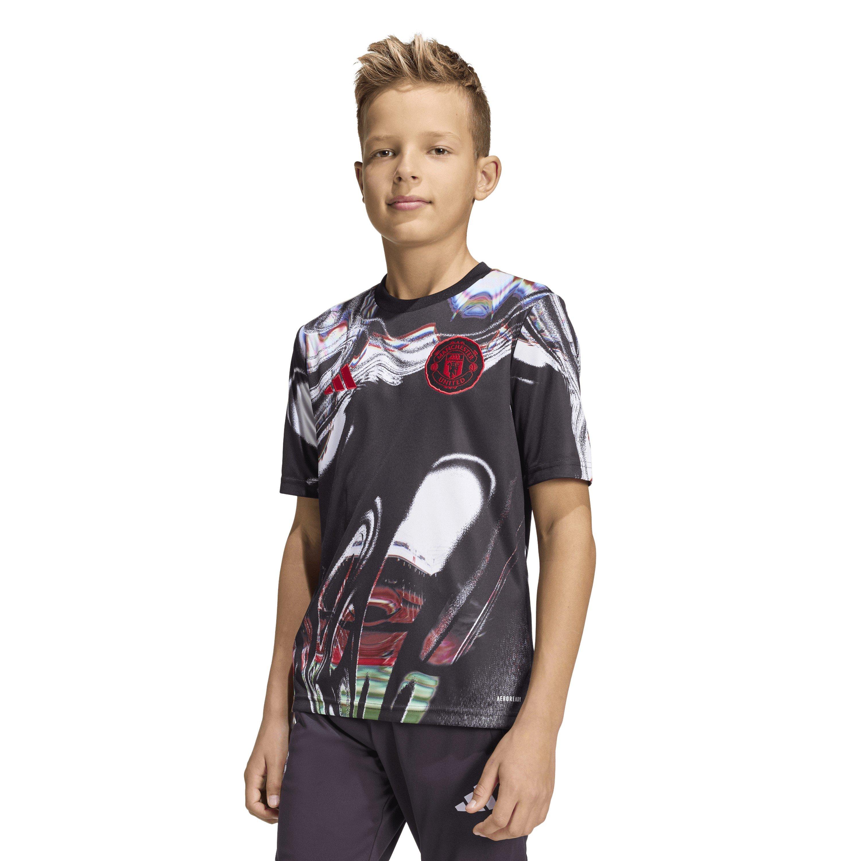 Black/White - adidas - adidas Manchester United Pre-Match Shirt 25/26 - 3