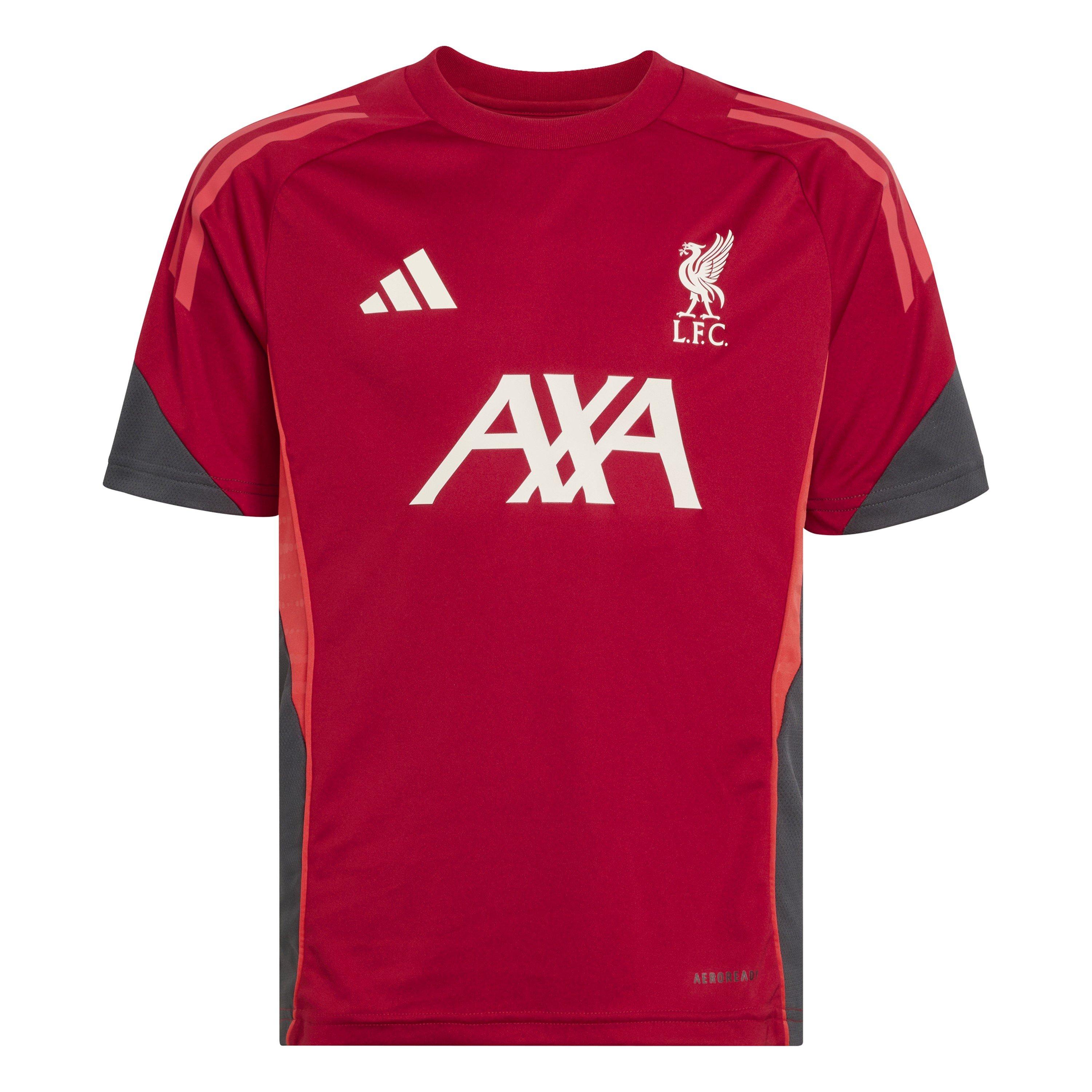 Adidas  Kids Kids' Liverpool Short Sleeve T-Shirt - Red/White - 11-12 Years