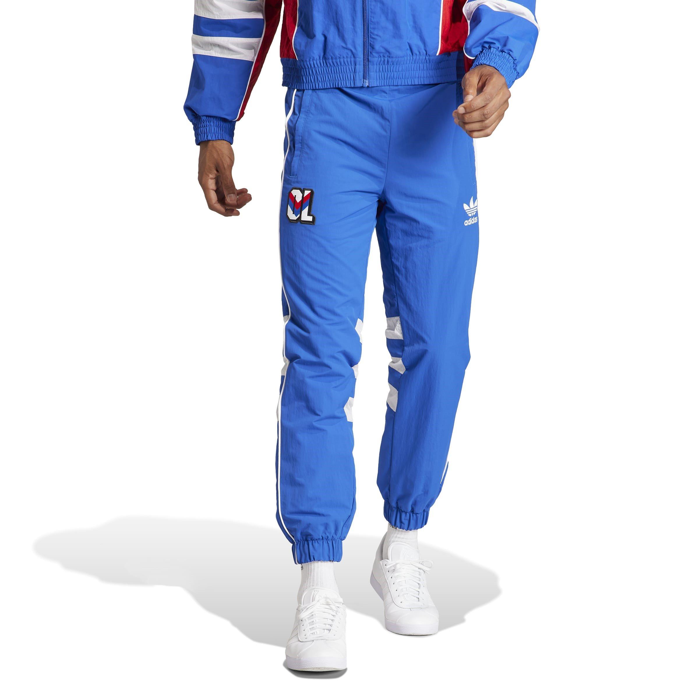 Collegiate Roya - adidas - Olympique Lyonnais Originals 95/96 Tracksuit Bottoms Adults - 2