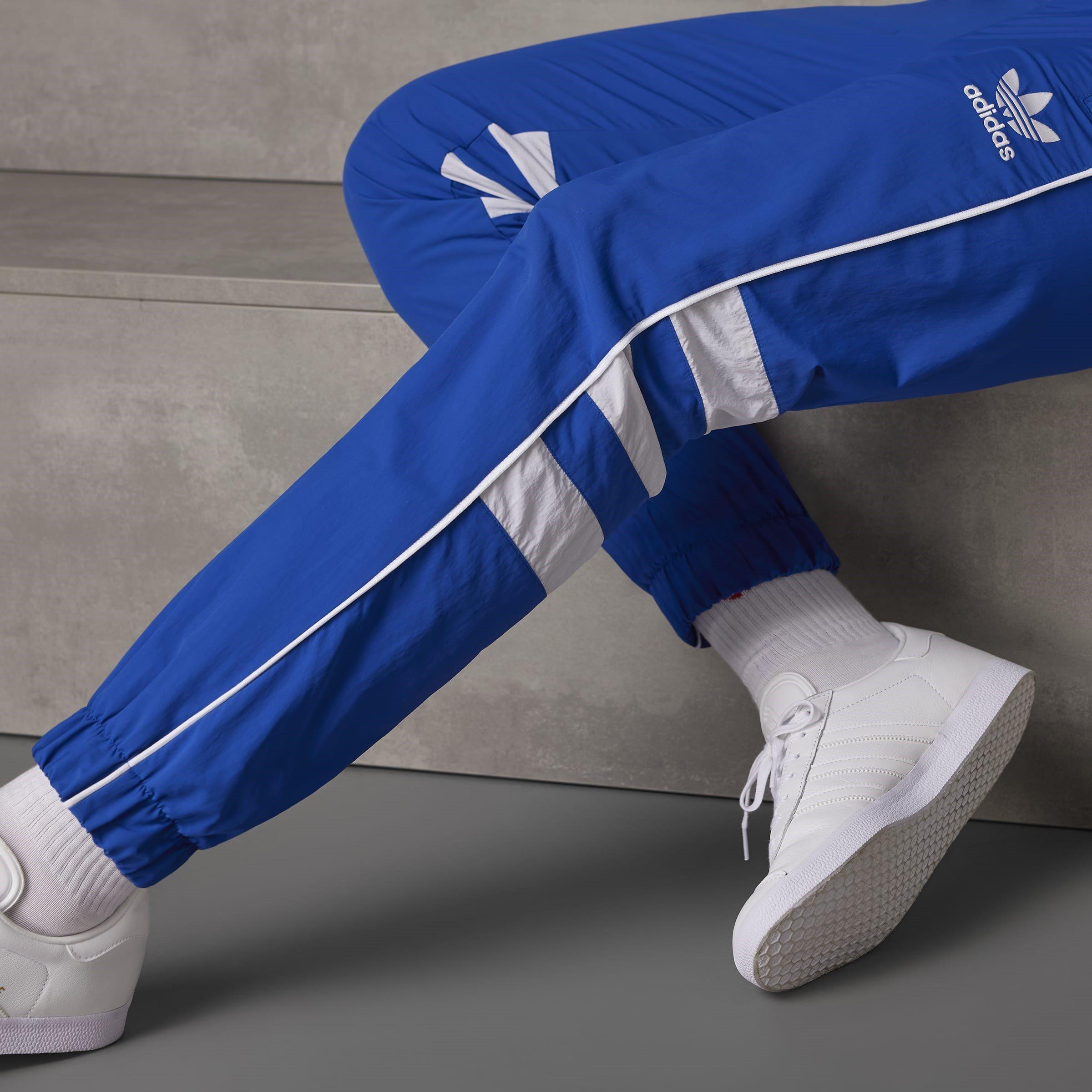 Collegiate Roya - adidas - Olympique Lyonnais Originals 95/96 Tracksuit Bottoms Adults - 10