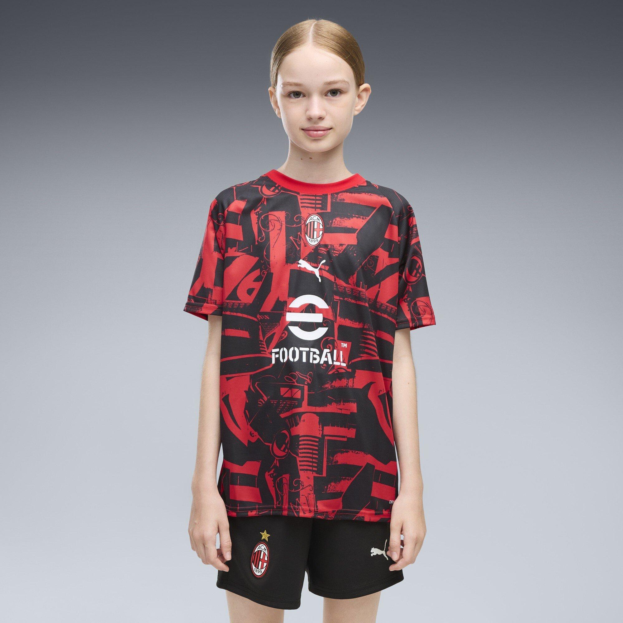 Red/Black - Puma - AC Milan Pre Match Shirt 2026/27 Juniors - 3