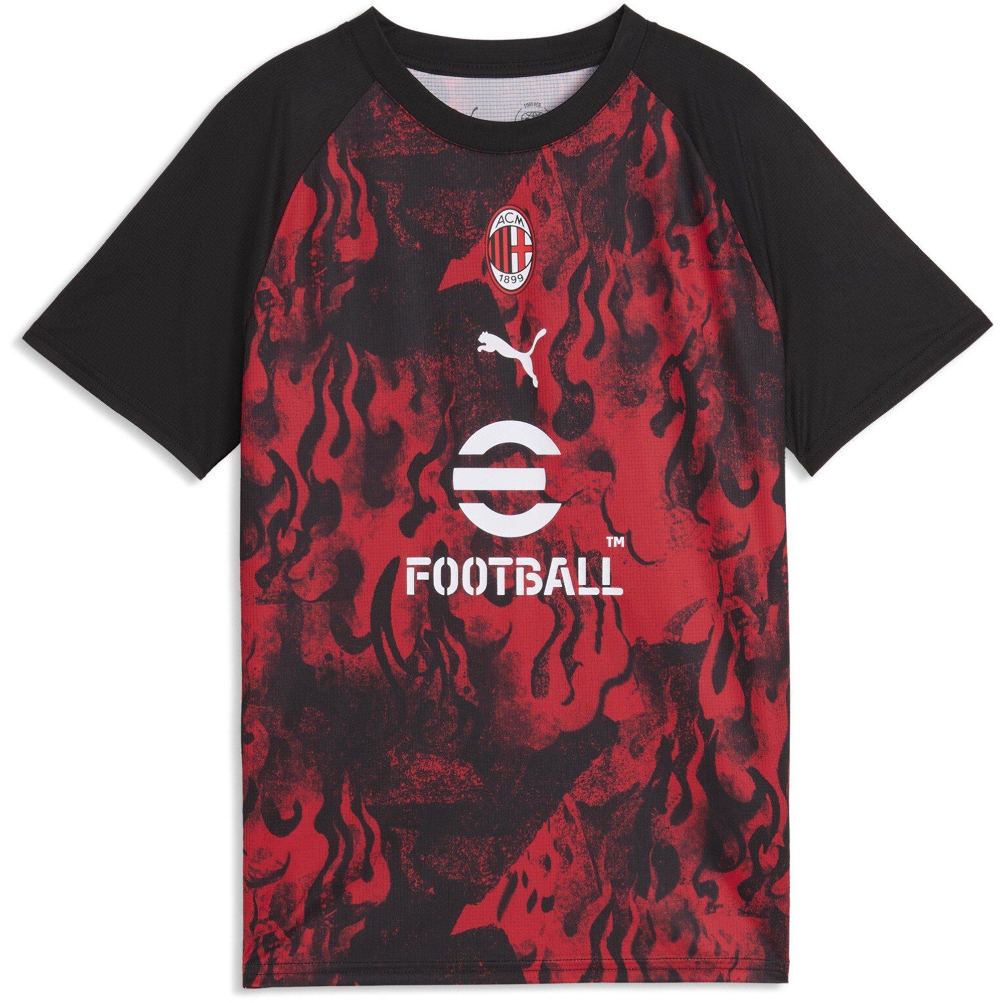 Red/Black - Puma - Kids AC Milan Warm-Up Shirt 2025 2026 - 1