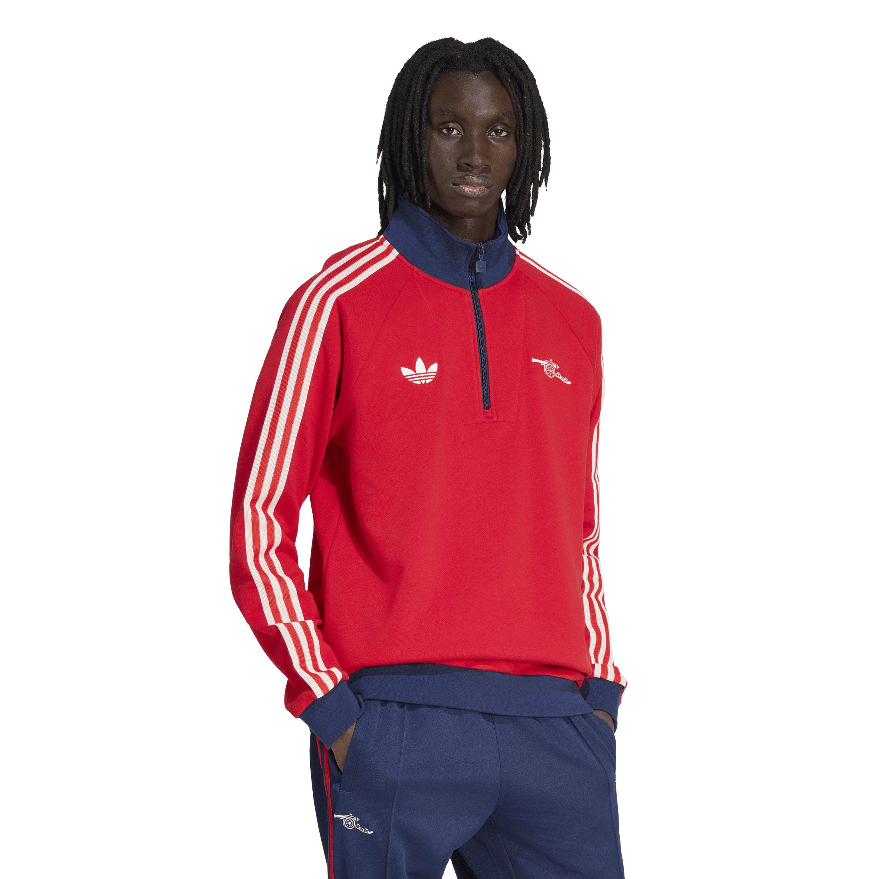 Rojo/Blanco - adidas - Mens Arsenal Originals Half Zip Jumper - 2