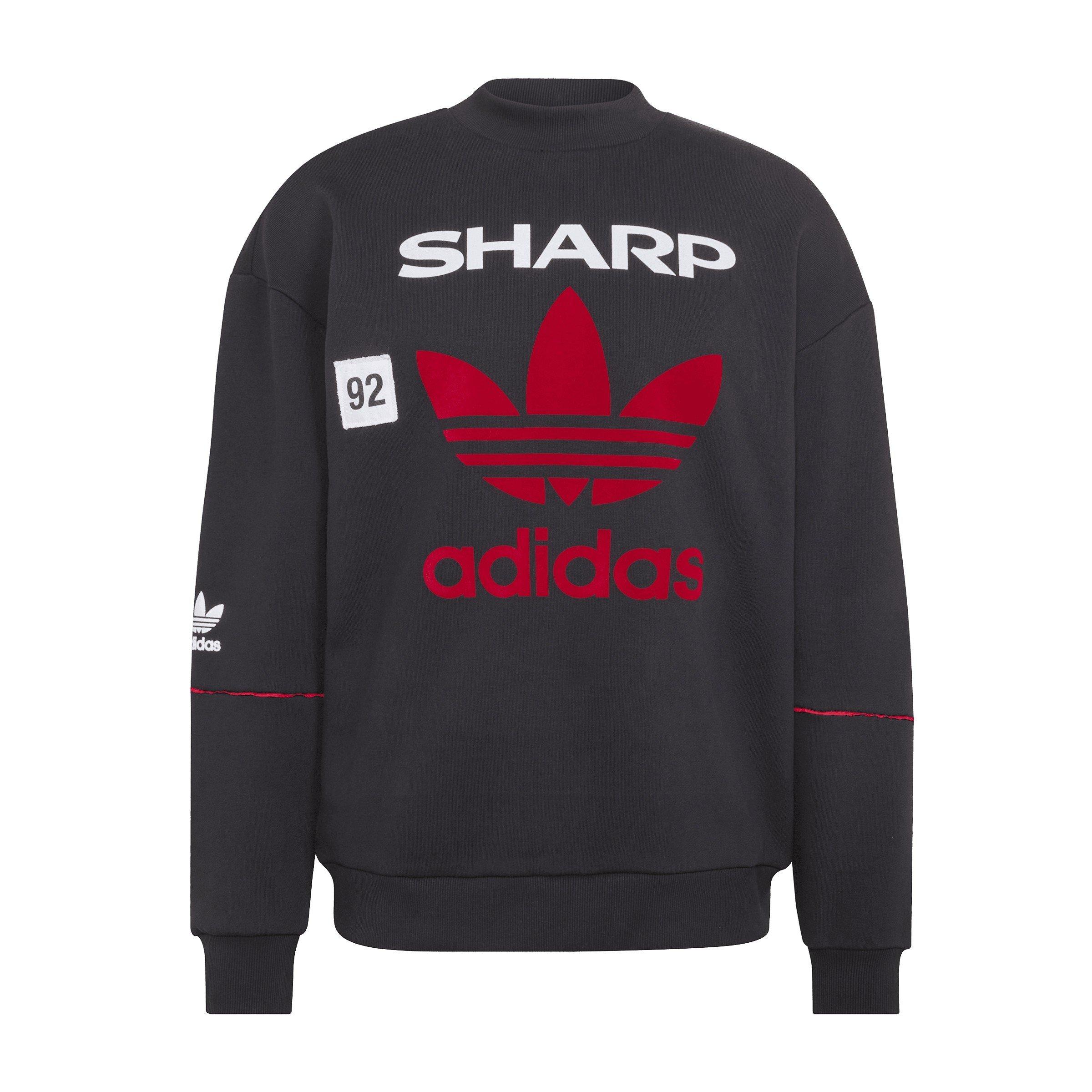 Schwarz/Weiß - adidas - Mens Manchester United x adidas Bringback 90/92 Sweatshirt - 1