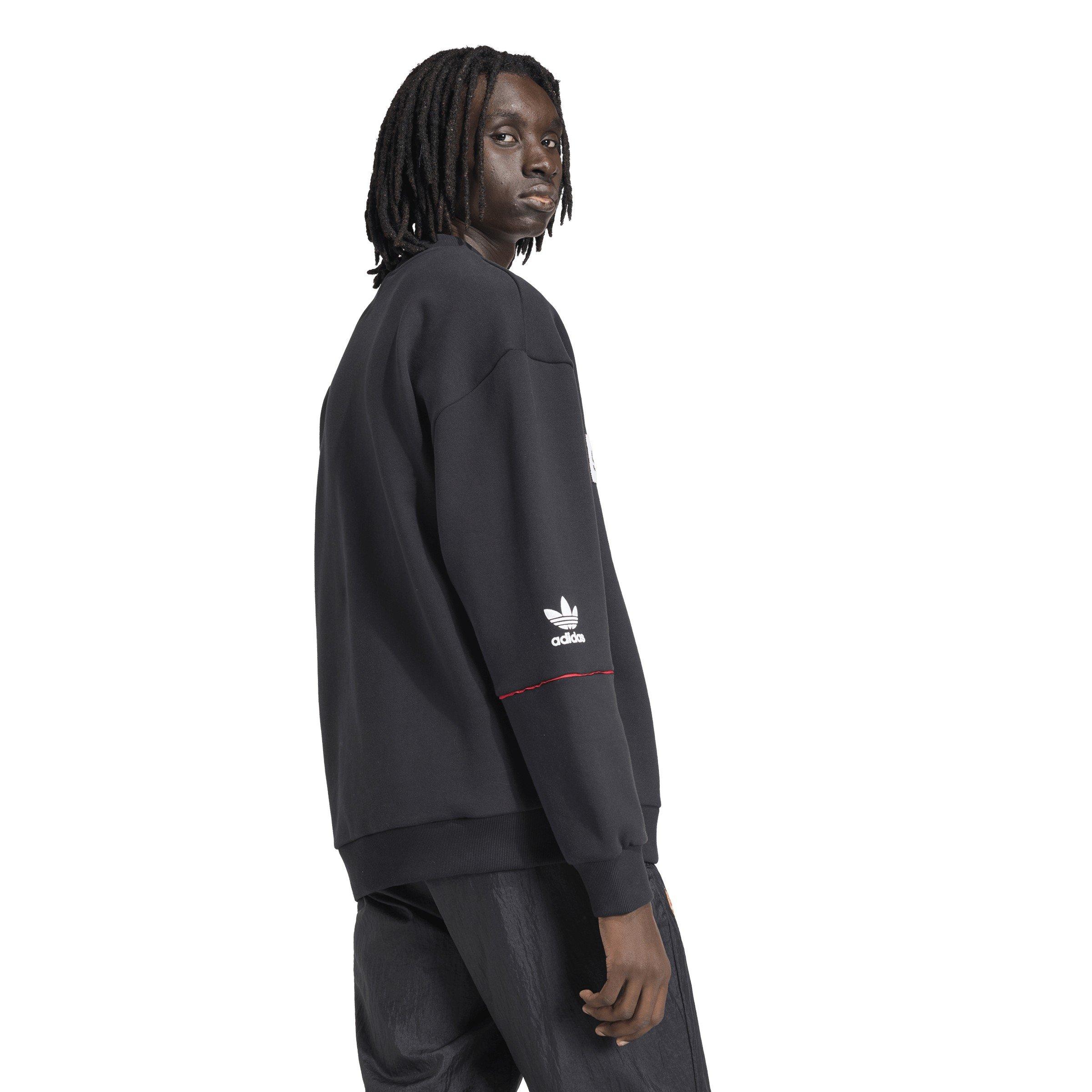 Schwarz/Weiß - adidas - Mens Manchester United x adidas Bringback 90/92 Sweatshirt - 3