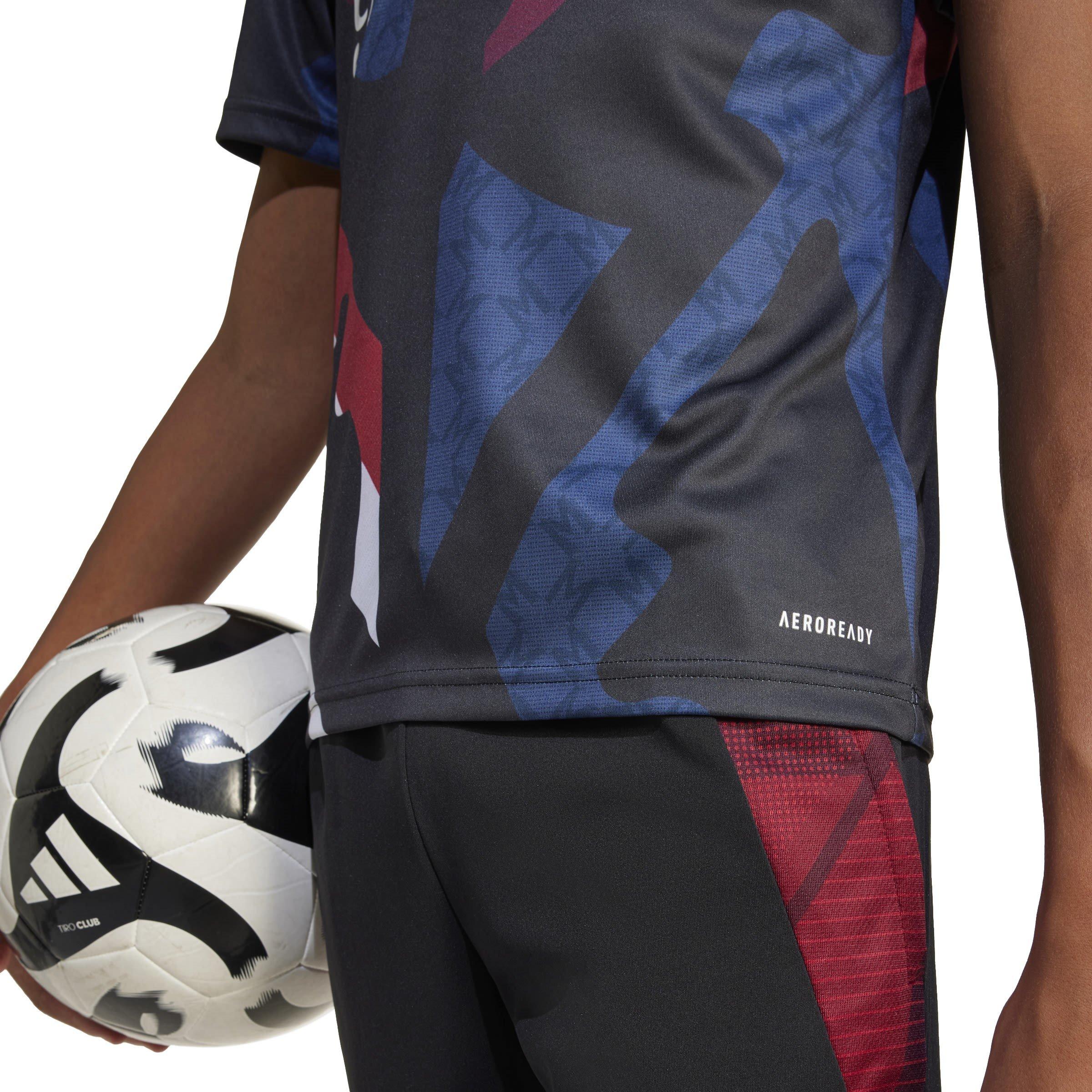 Black/Red - adidas - Manchester United Prematch Shirt 2024 2025 Juniors - 6