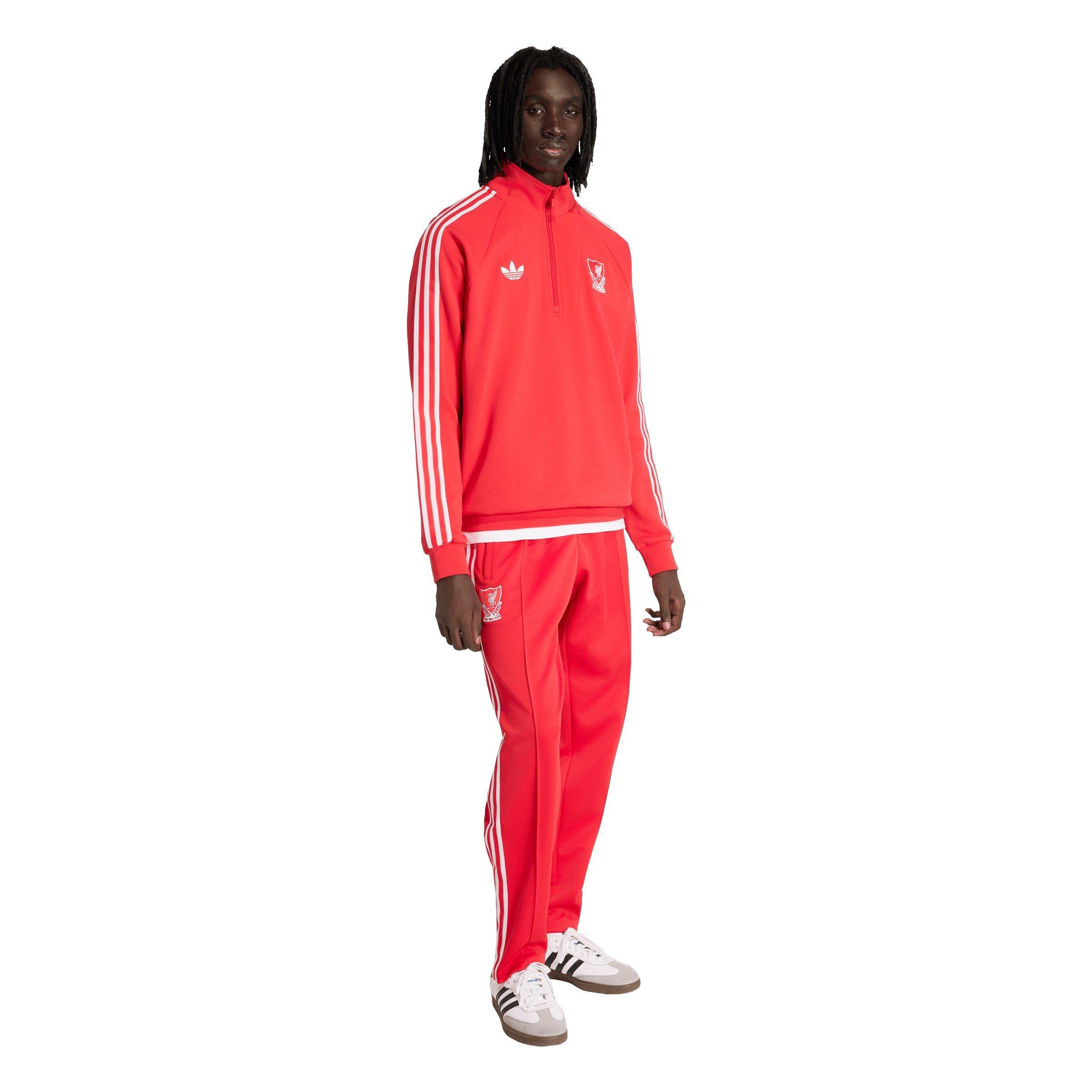 adidas Mens Liverpool Originals Half Zip Jumper | Sports Direct
