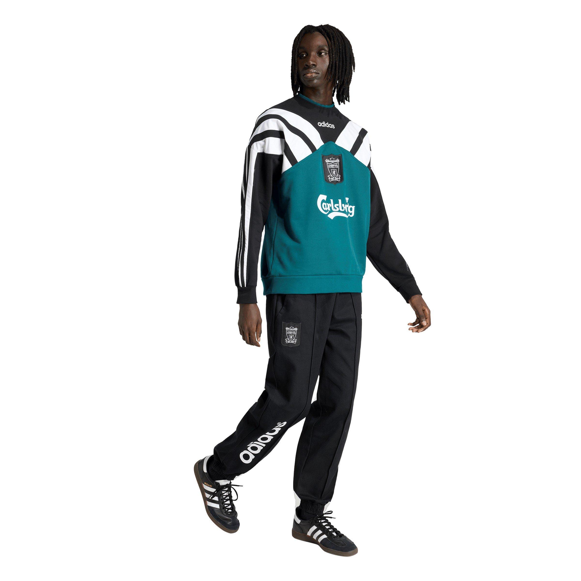 Green/Black - adidas - Liverpool 1995 Crew Sweatshirt Adults - 4
