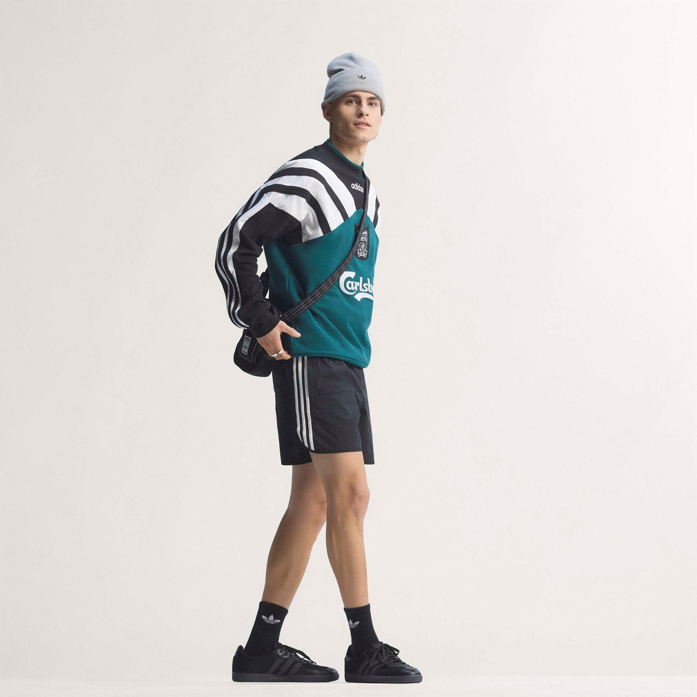 Green/Black - adidas - Liverpool 1995 Crew Sweatshirt Adults - 10