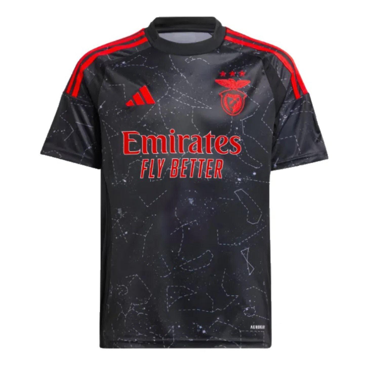Nero - adidas - Benfica Away Shirt 2024 2025 Juniors - 1
