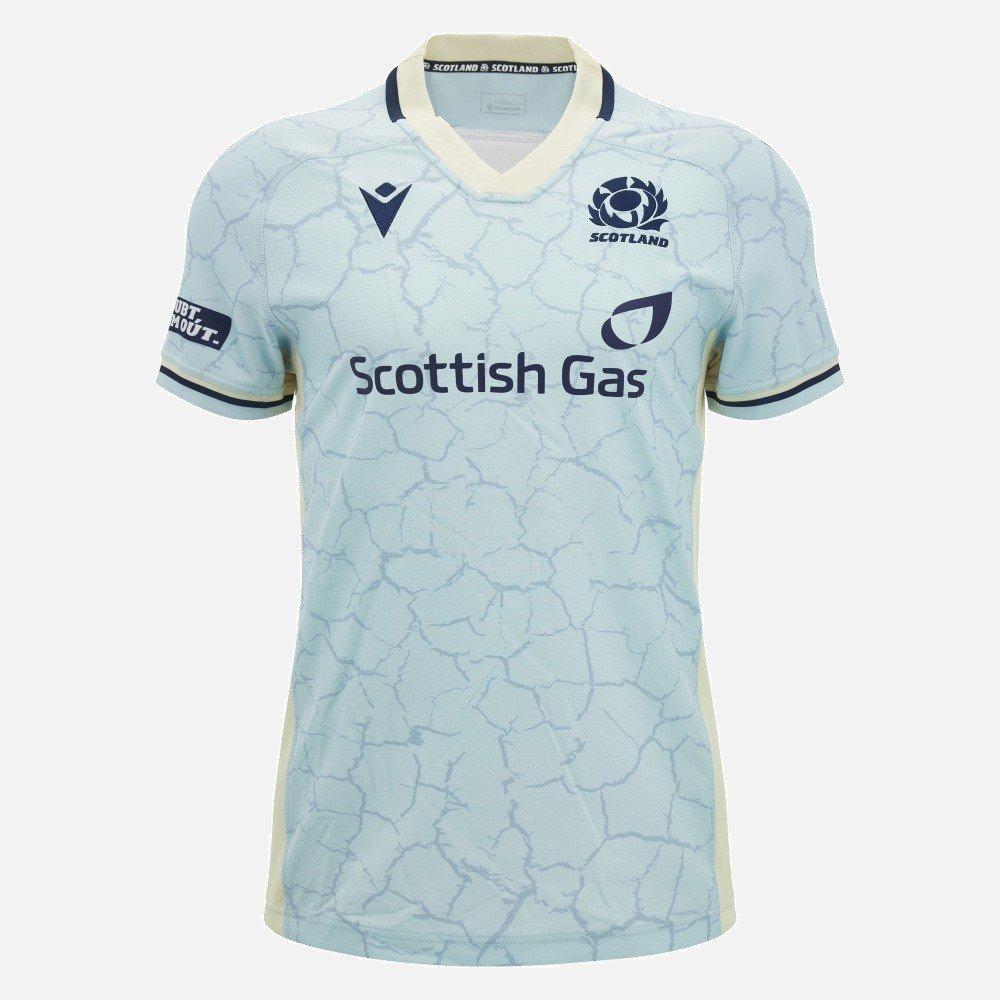 Macron Men's Scotland Rugby Training Short-Sleeve T-Shirt - - Medium