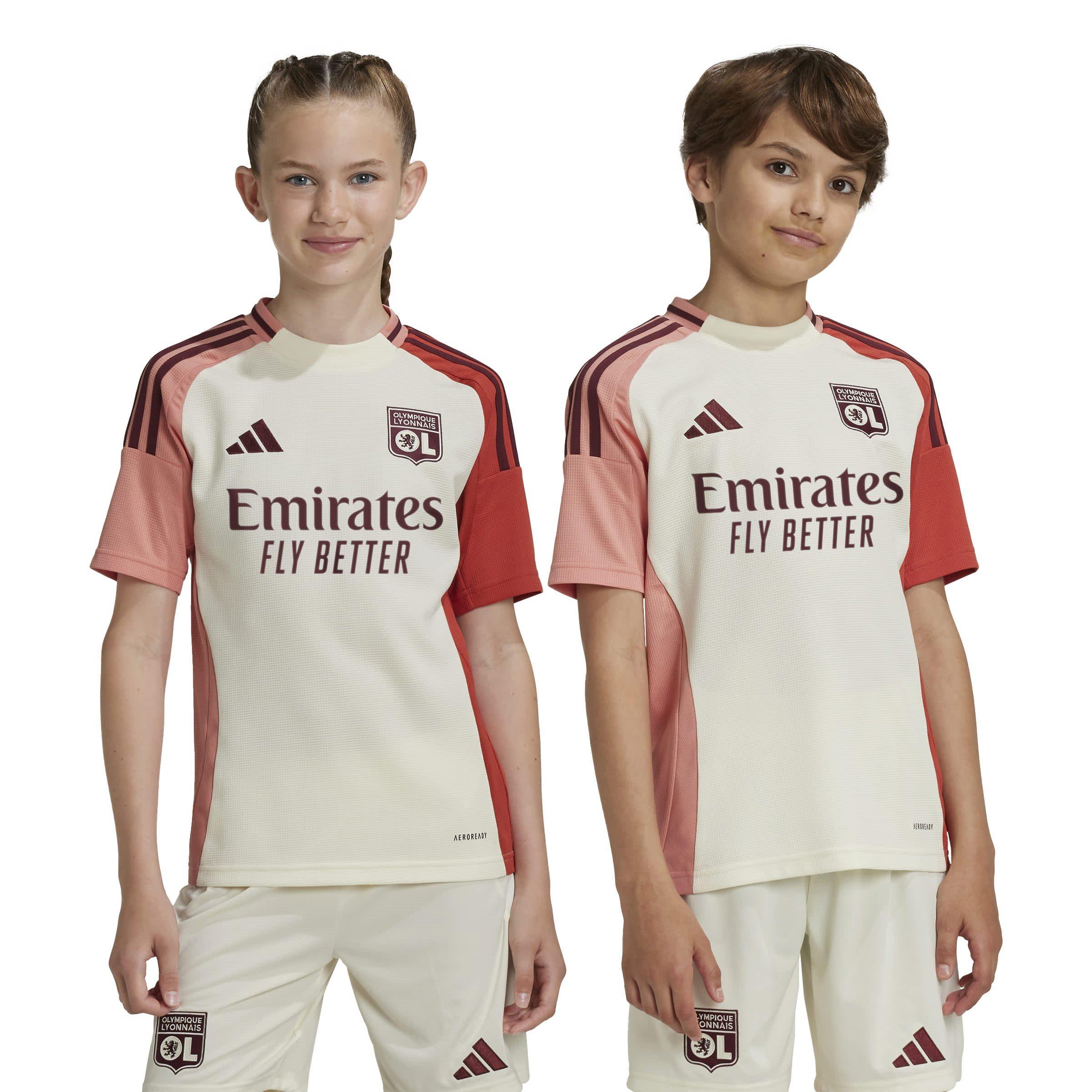 Ivory - adidas - Lyon Third Shirt 2024 2025 Juniors - 3