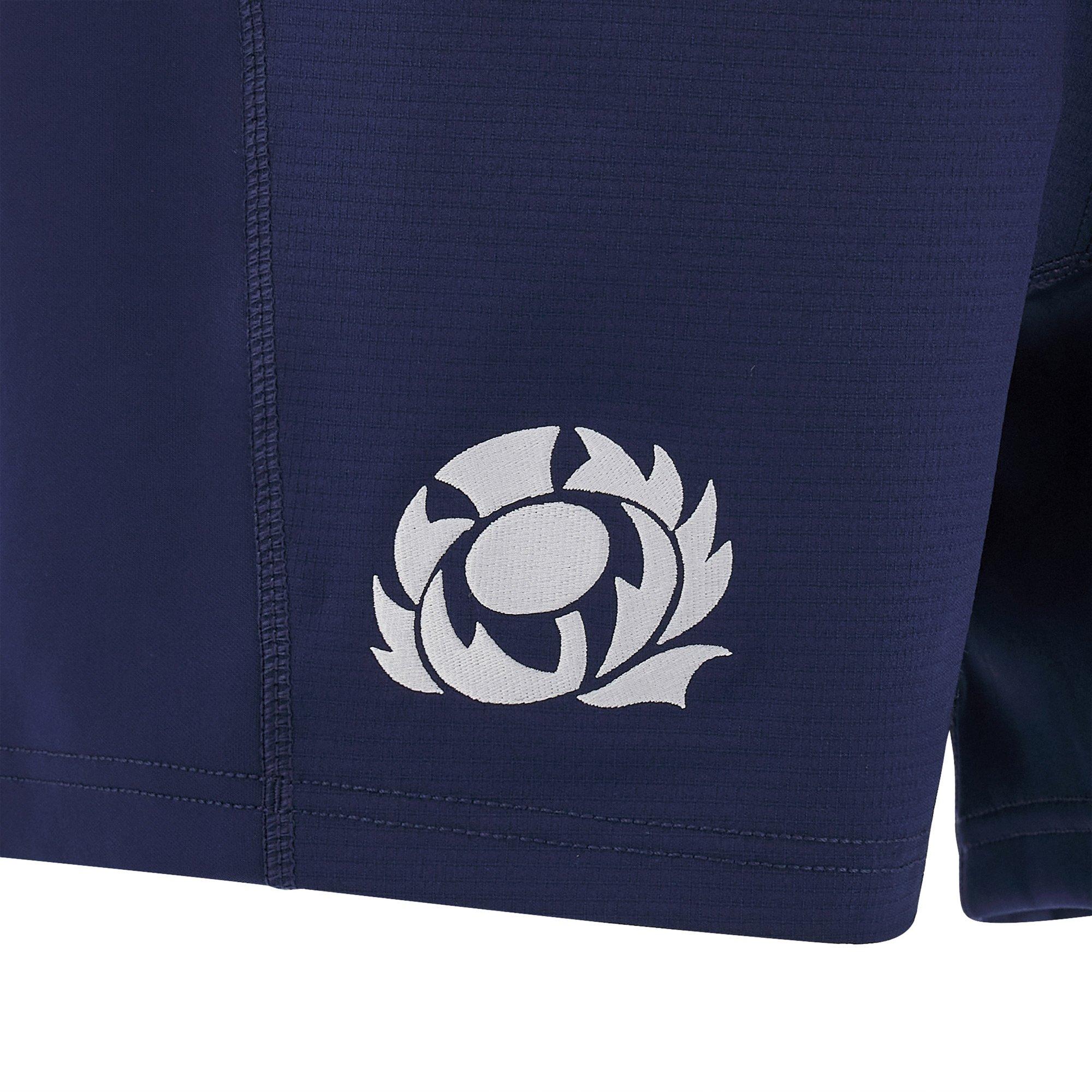 Blue - Macron - Scotland Rugby Training Shorts 2025 Adults - 3