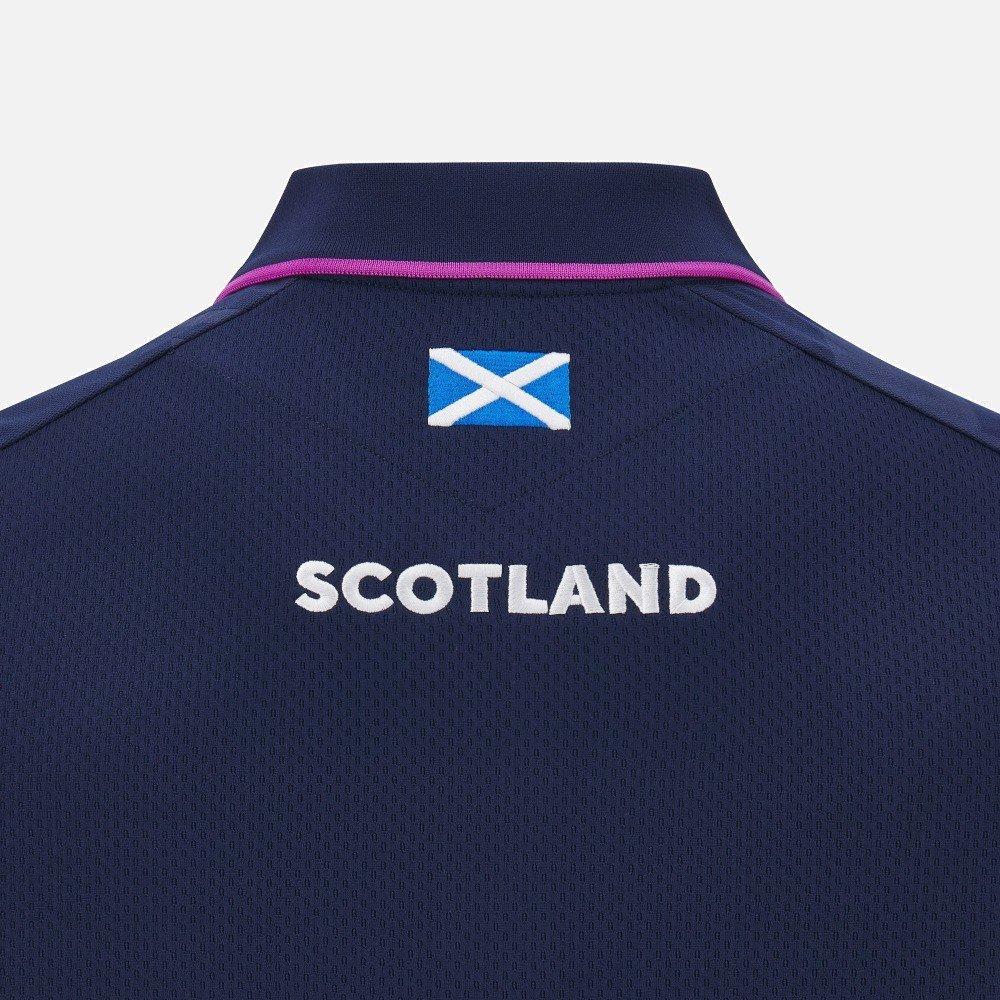 Marineblau/Himmelblau - Macron - Scotland Rugby Travel Polo Shirt 2025 Mens - 5
