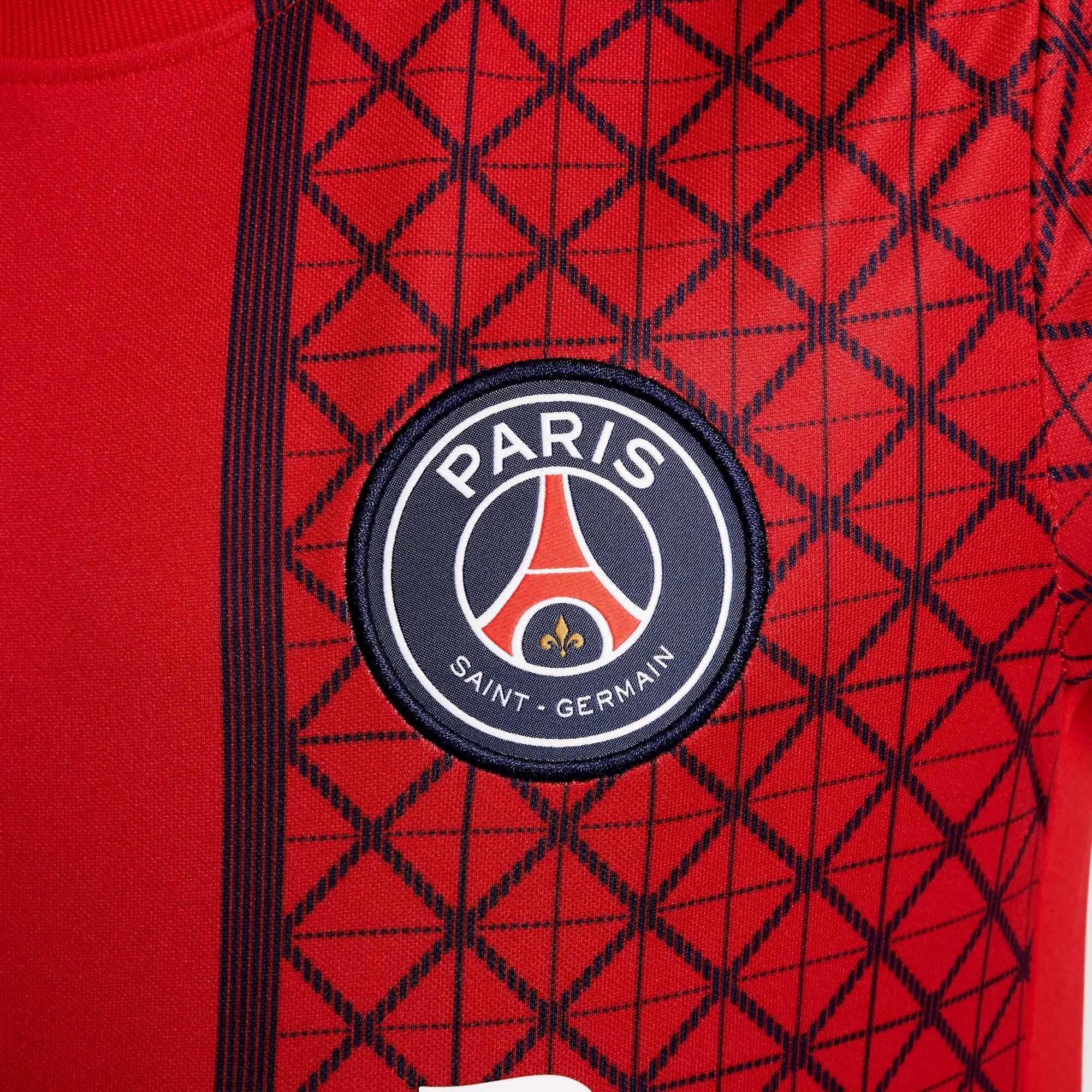 University Red - Nike - Paris Saint-Germain Pre Match Away Shirt 2025 2026 Juniors - 6