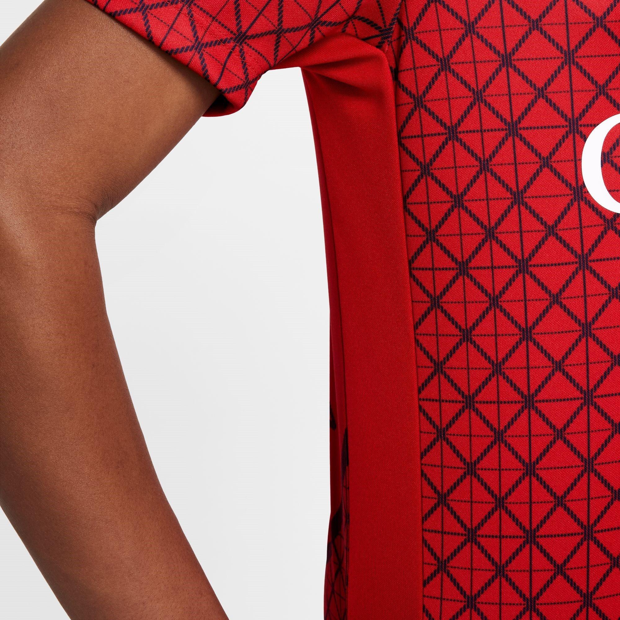 University Red - Nike - Paris Saint-Germain Pre Match Away Shirt 2025 2026 Juniors - 8