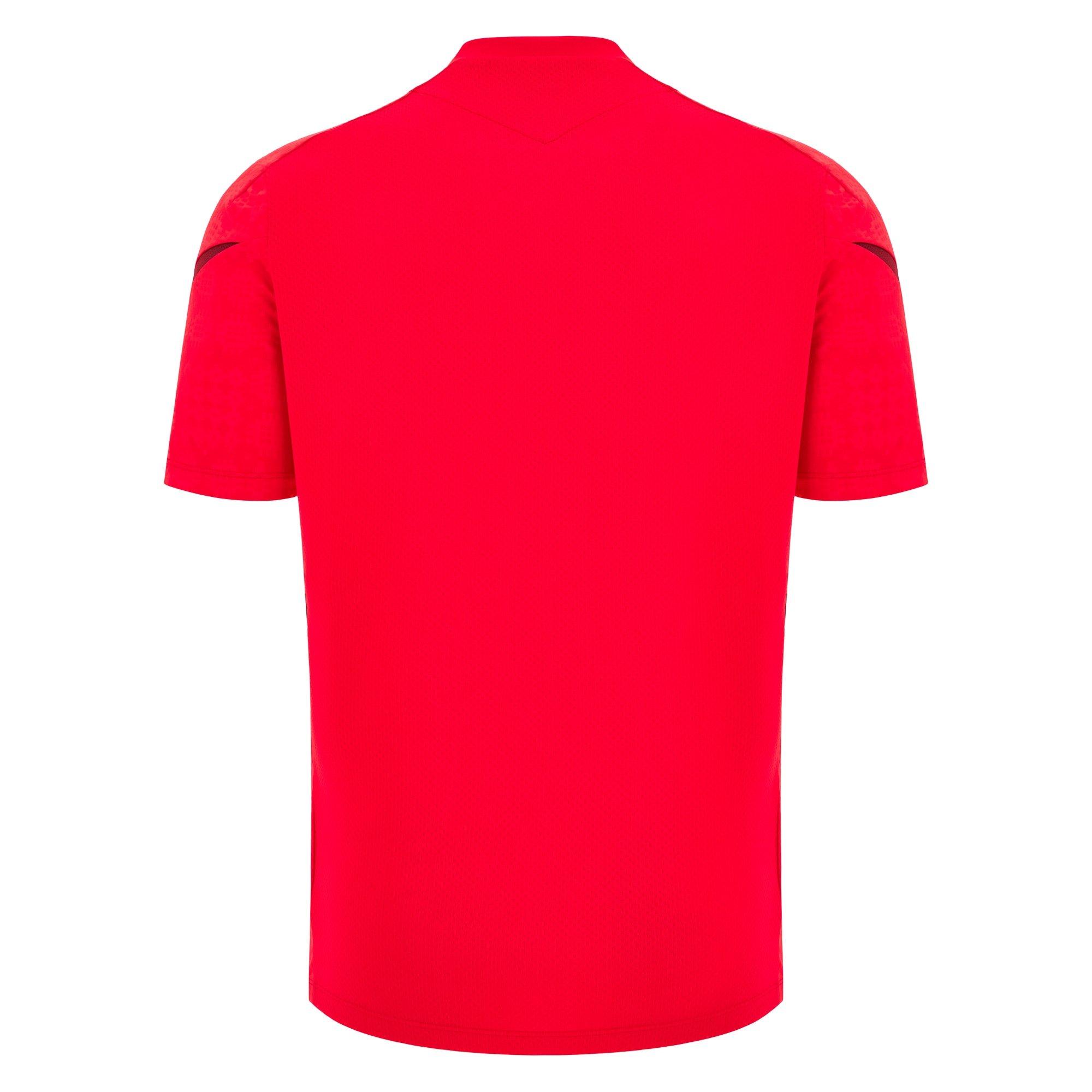 Red - Macron - Wales Rugby Training Shirt 2025 Adults - 2