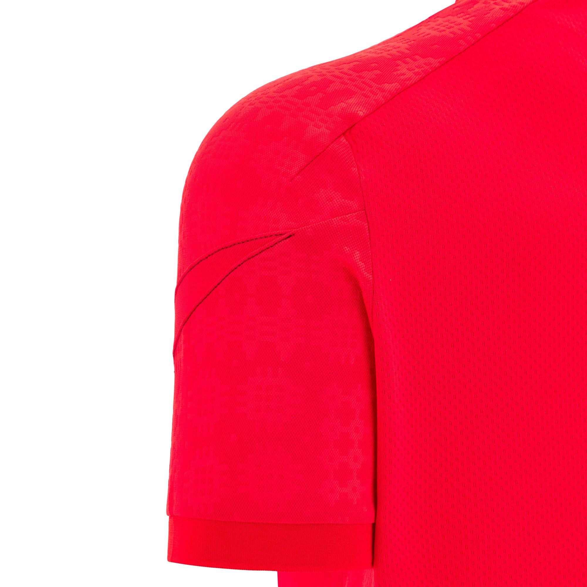 Red - Macron - Wales Rugby Travel Polo Shirt 2025 Adults - 4