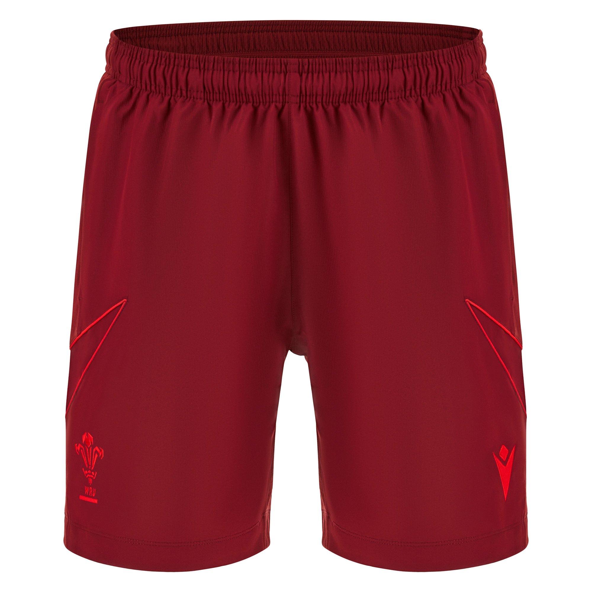 Macron Men's Wales Bermuda Shorts 2025 Adults - Red - Small