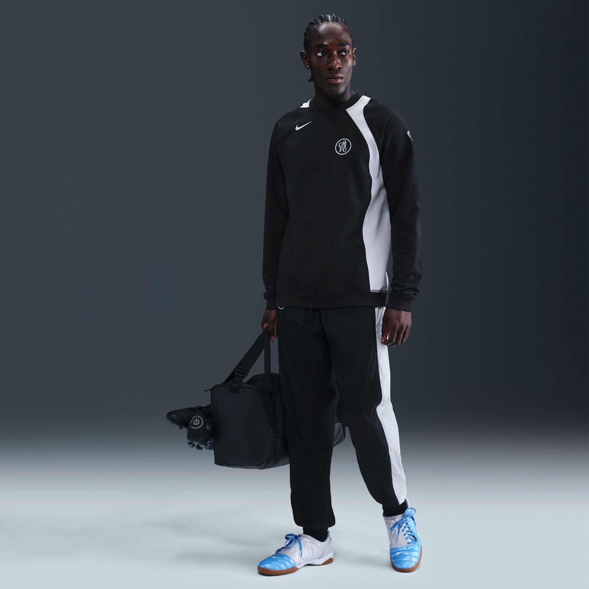 Black/Silver - Nike - Chelsea T90 Crew Sweater Mens - 7