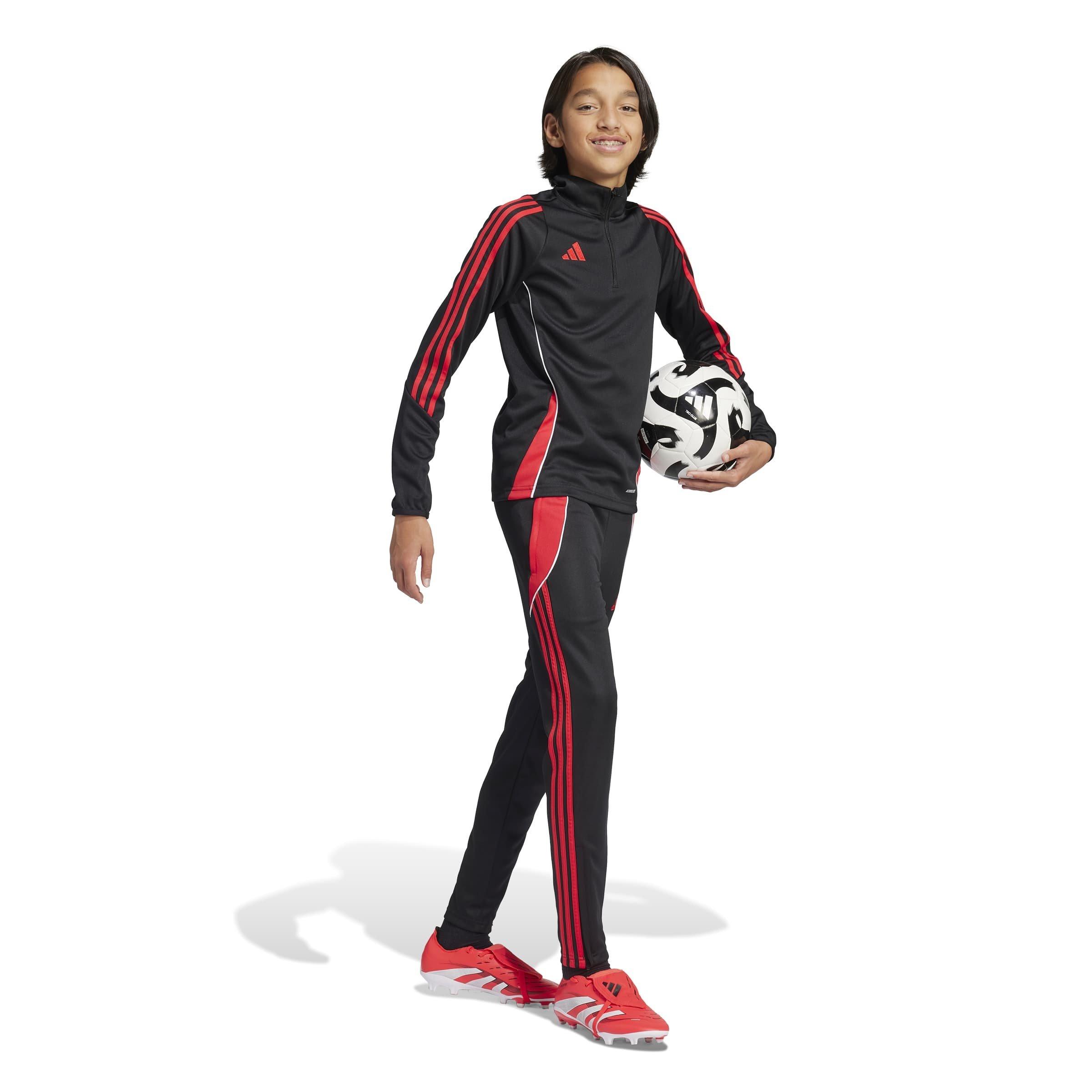 Black/Ruby - adidas - Tiro 24 Slim Training Tracksuit Bottoms Kids - 7