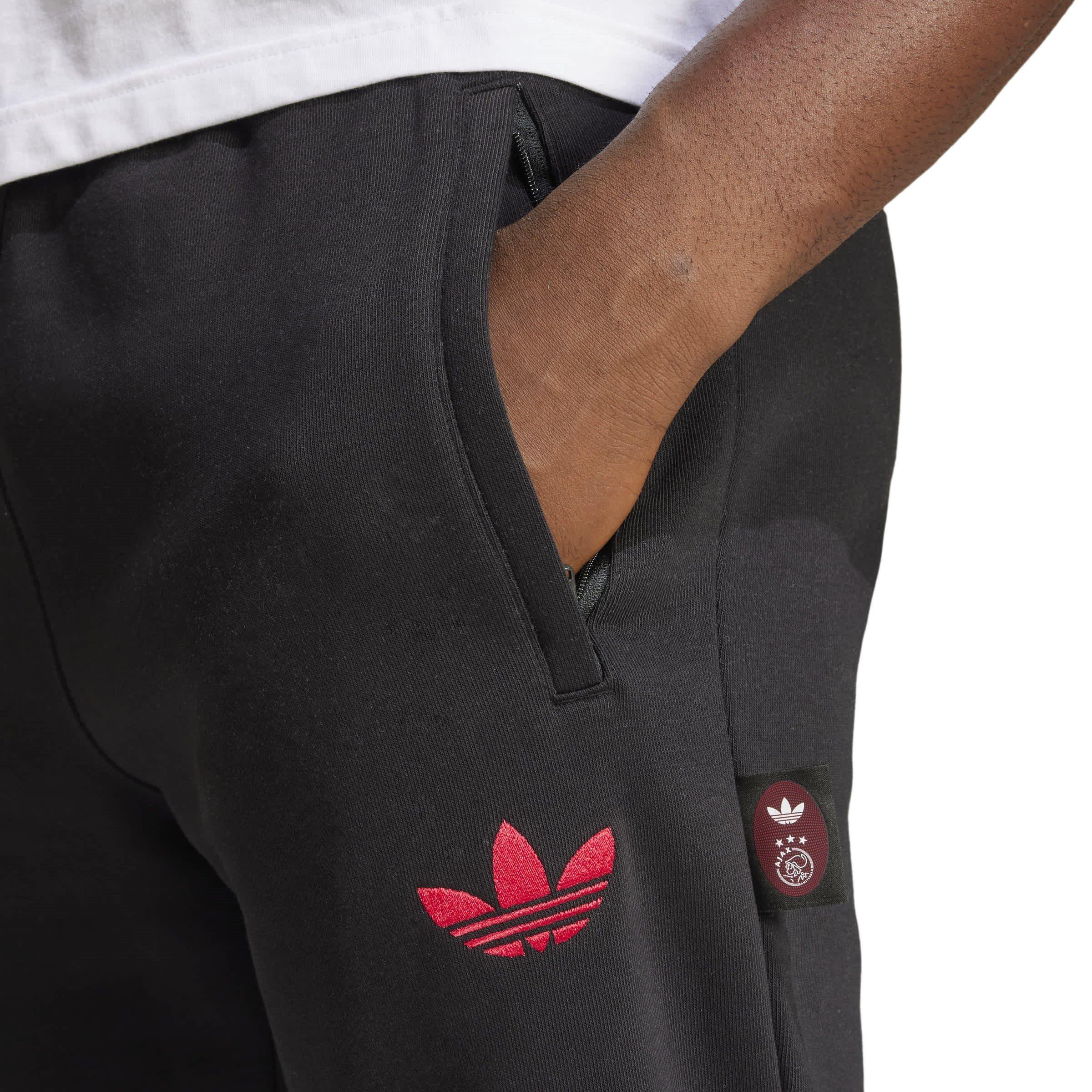 Black - adidas - Ajax Graphic Tracksuit Bottoms Mens - 6