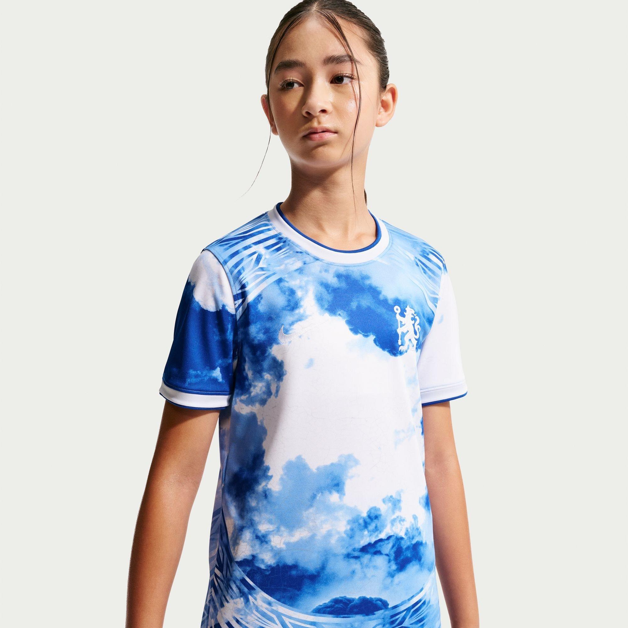 White/Blue - Nike - Chelsea Pre Match Shirt 2026/27 Juniors - 1