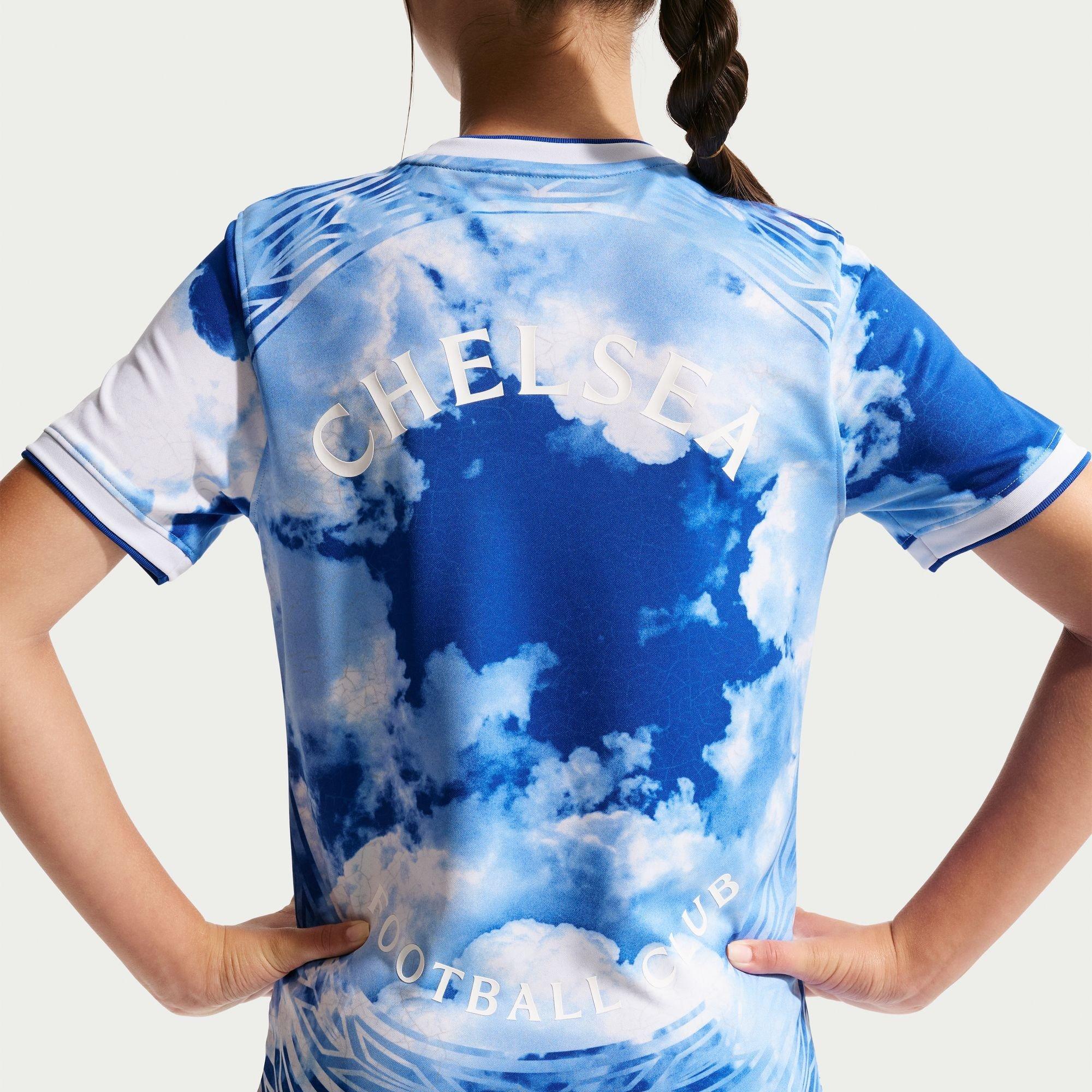 White/Blue - Nike - Chelsea Pre Match Shirt 2026/27 Juniors - 2