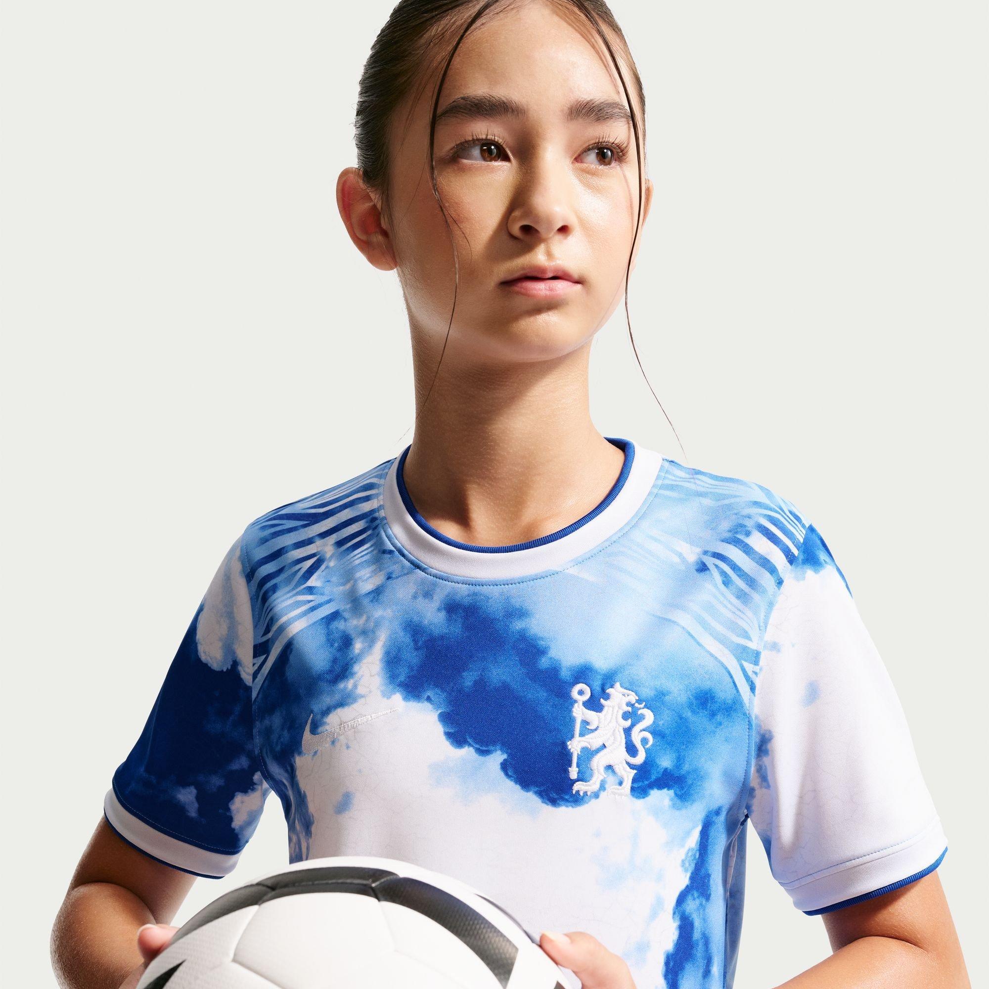 White/Blue - Nike - Chelsea Pre Match Shirt 2026/27 Juniors - 3