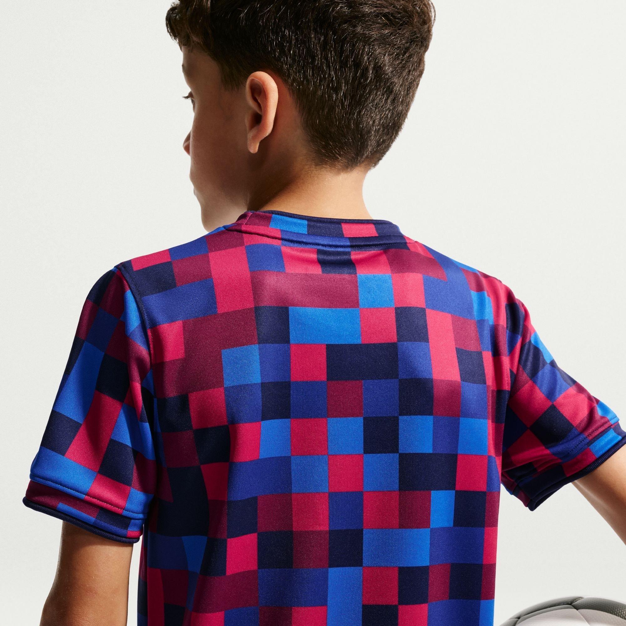 Red/Blue - Nike - FC Barcelona Pre Match Shirt 2026/27 Juniors - 5