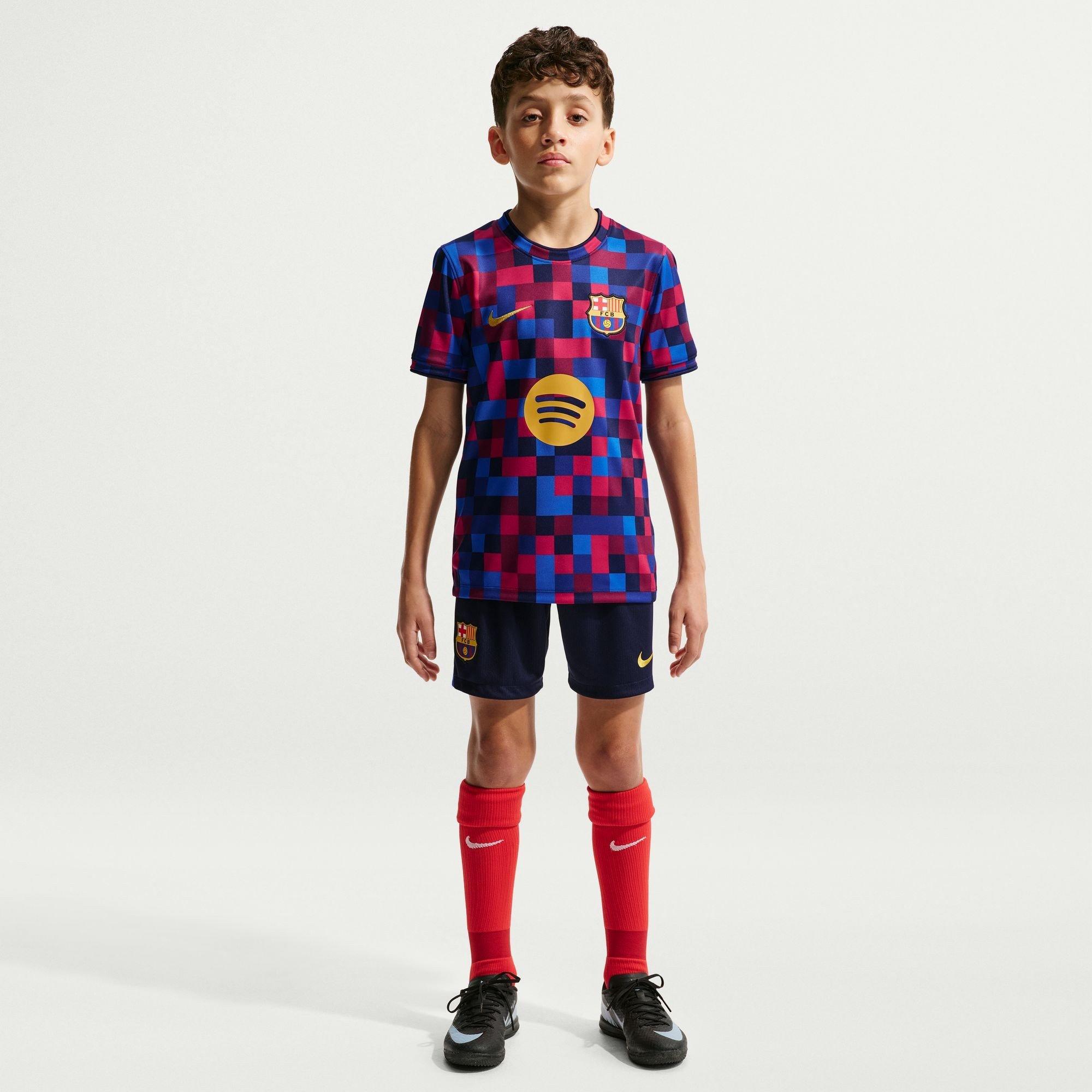 Red/Blue - Nike - FC Barcelona Pre Match Shirt 2026/27 Juniors - 6