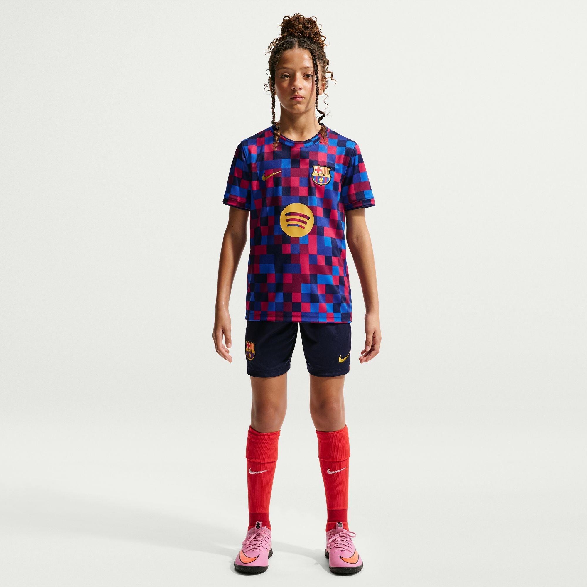 Red/Blue - Nike - FC Barcelona Pre Match Shirt 2026/27 Juniors - 7