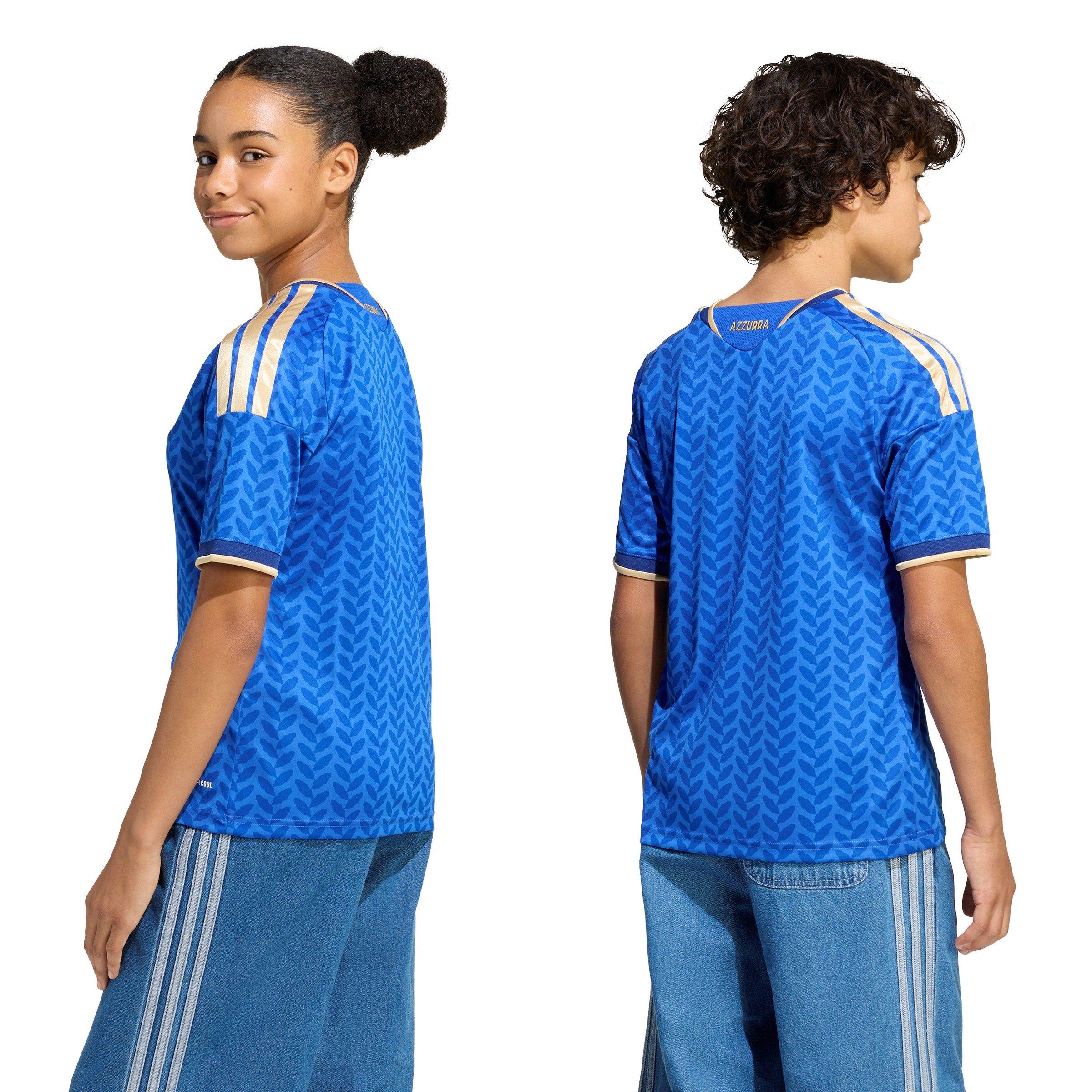 Bold Blue - adidas - Italy World Cup 2026 Juniors Home Jersey - 4