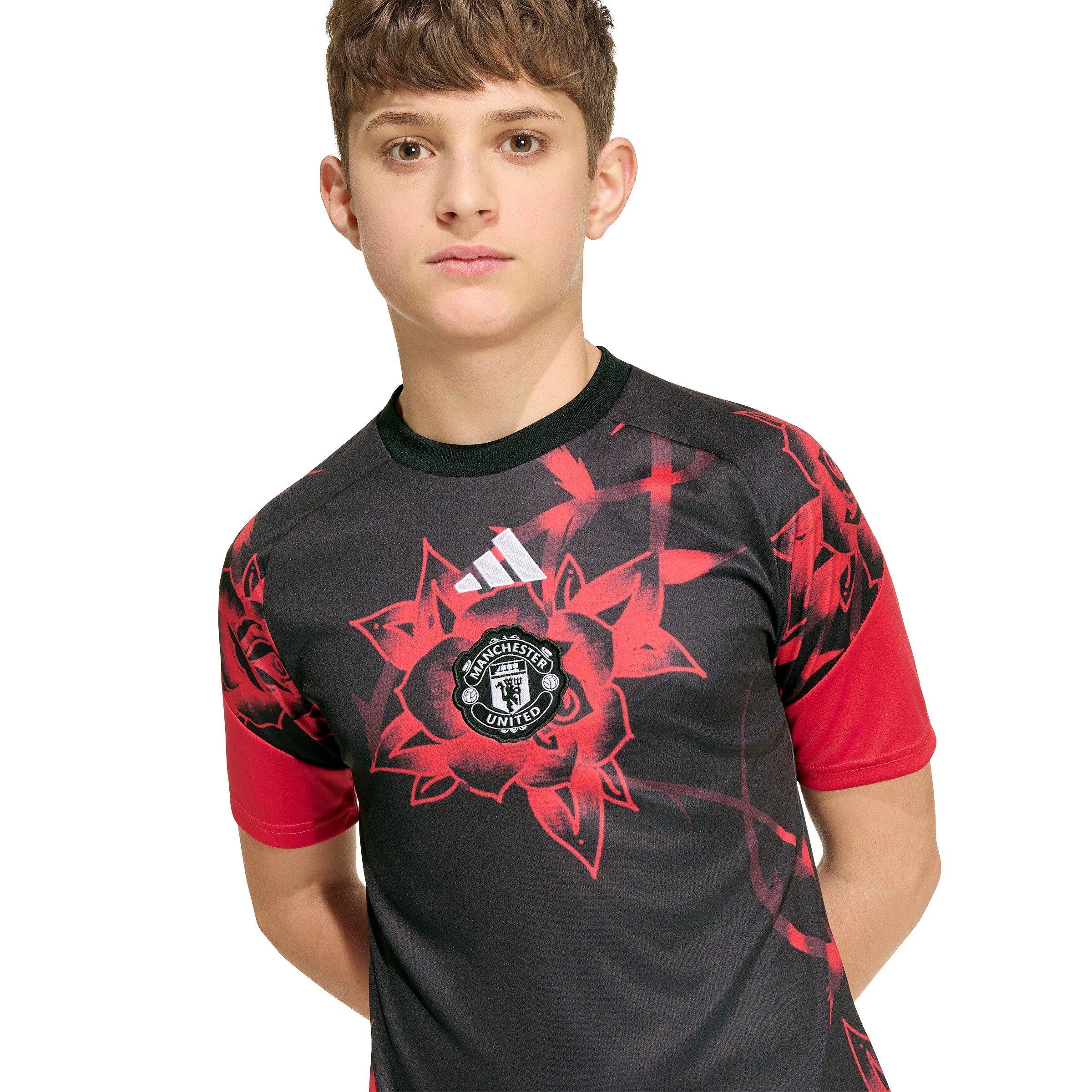 Schwarz/Rot - adidas - Manchester United Pre Match Shirt 2026/27 Juniors - 5