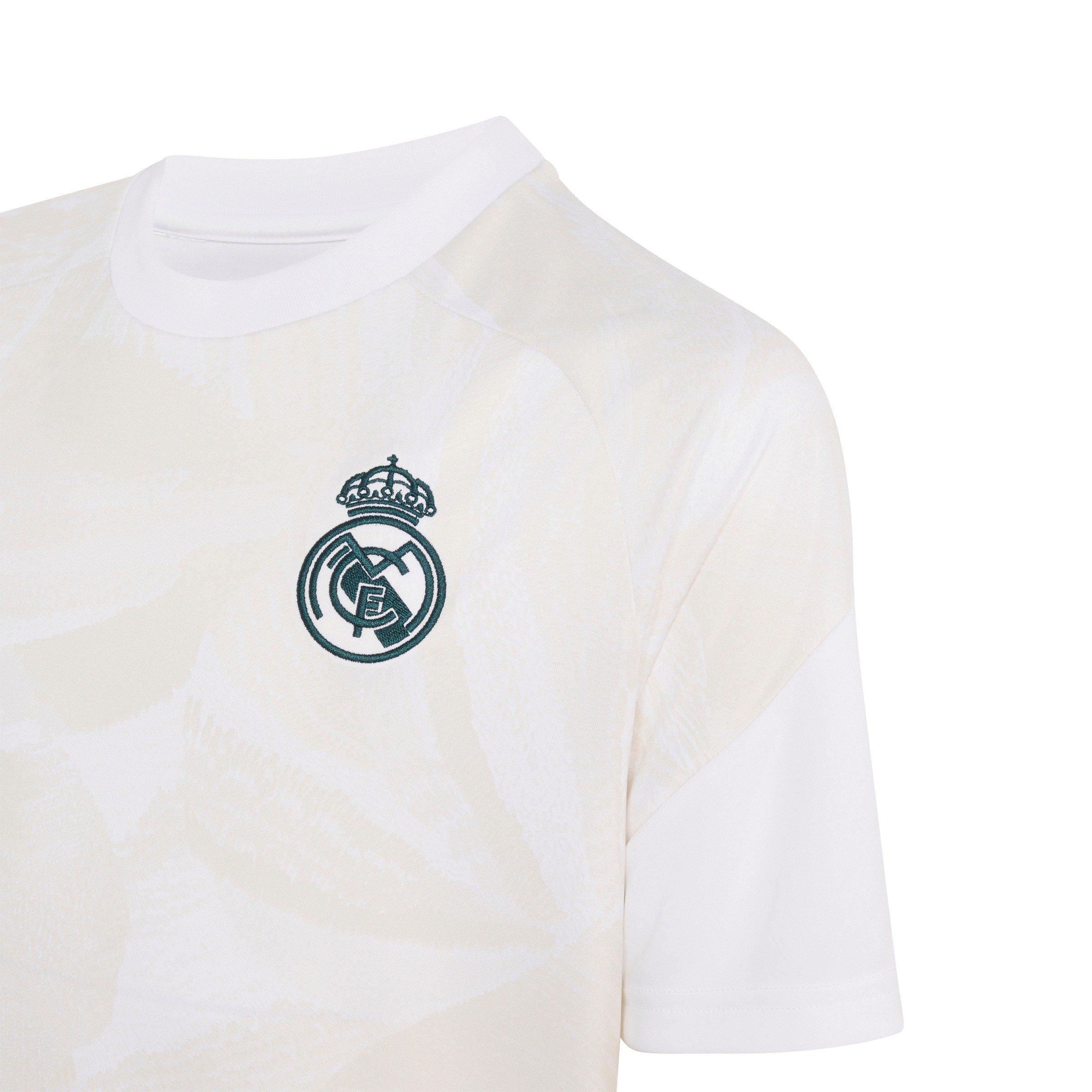 White/Green - adidas - Real Madrid Pre Match Shirt 2026/27 Juniors - 3