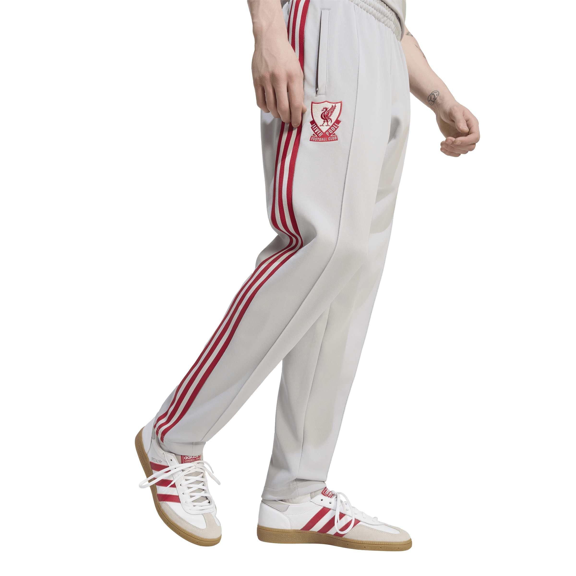 Grey/Red - adidas - Liverpool Originals Tracksuit Bottom Mens - 4