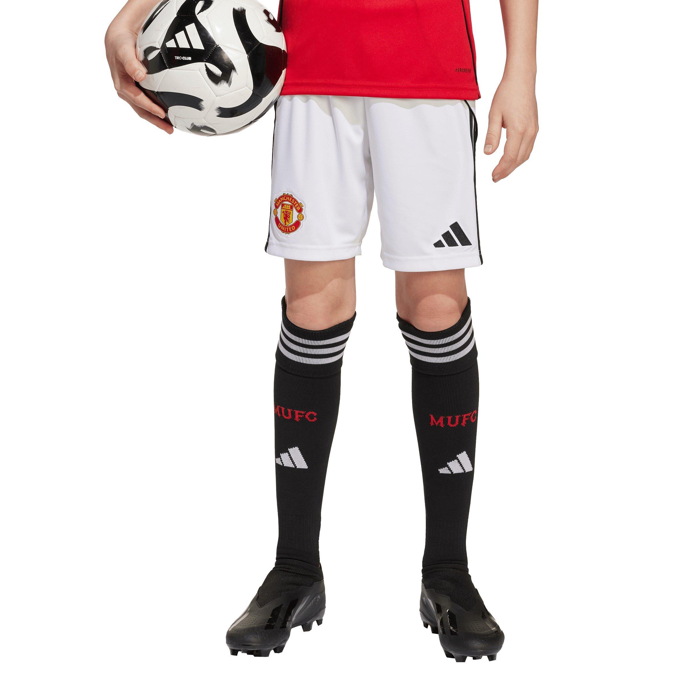 White - adidas - Manchester United Home Shorts 2025 2026 Juniors - 4