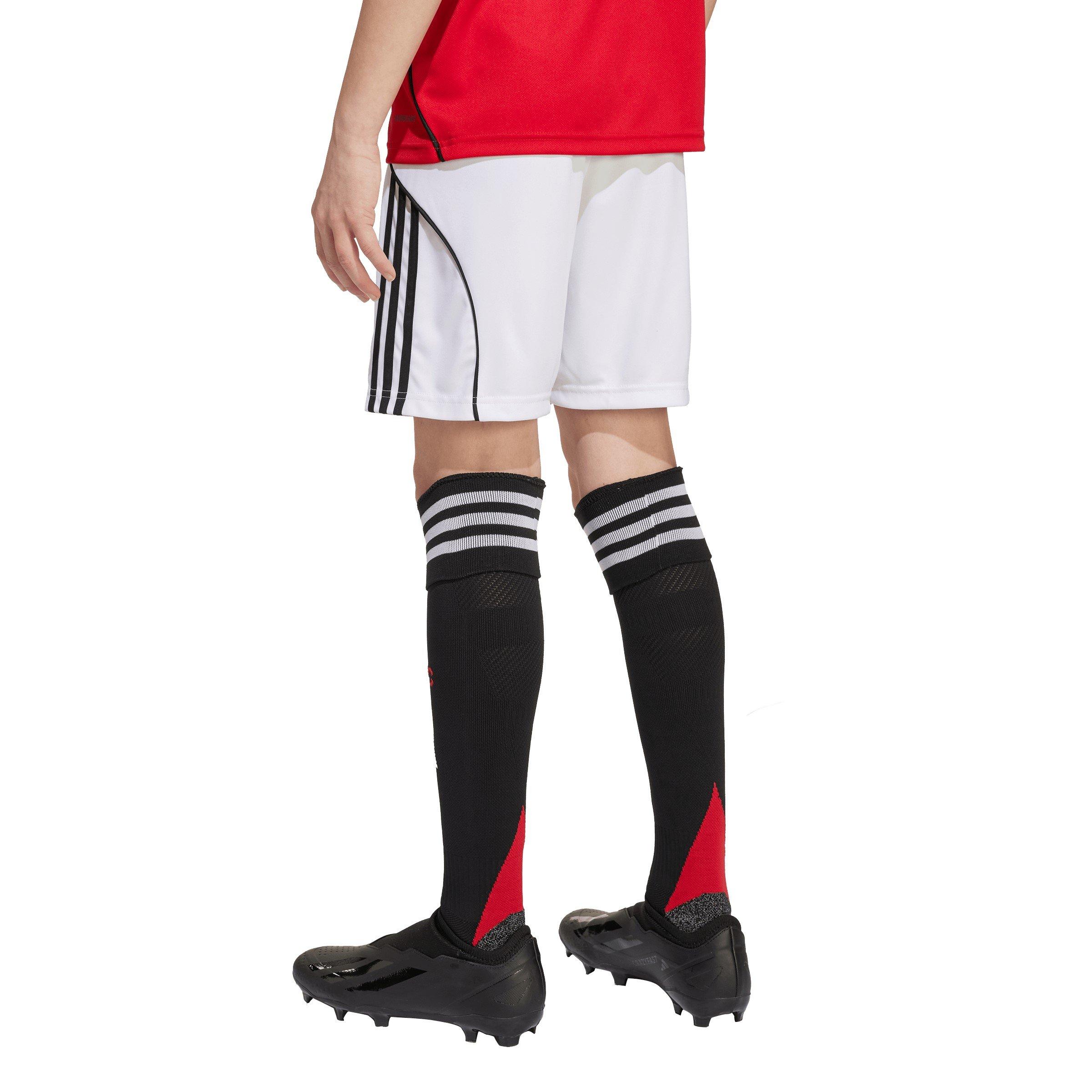 White - adidas - Manchester United Home Shorts 2025 2026 Juniors - 5