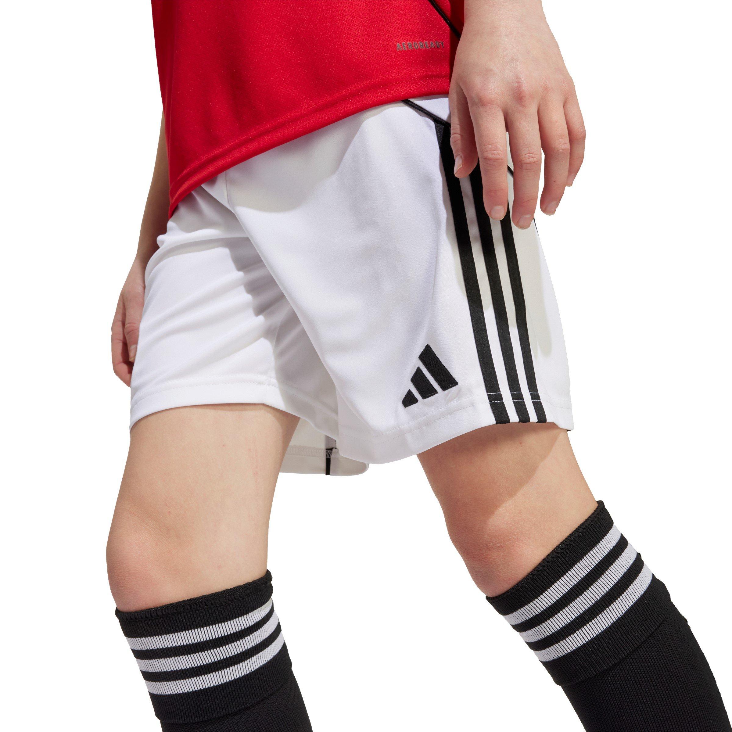 White - adidas - Manchester United Home Shorts 2025 2026 Juniors - 6