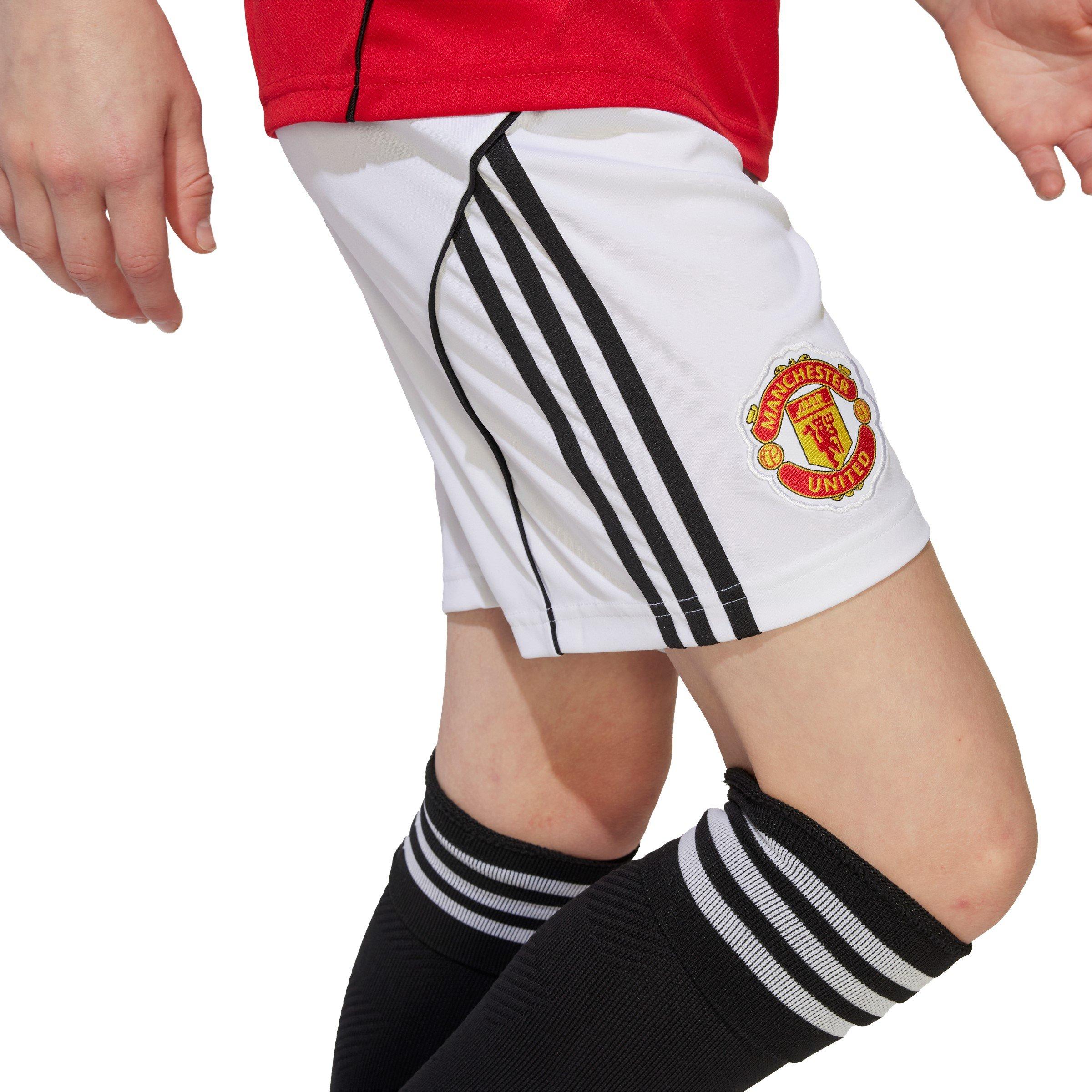 White - adidas - Manchester United Home Shorts 2025 2026 Juniors - 8
