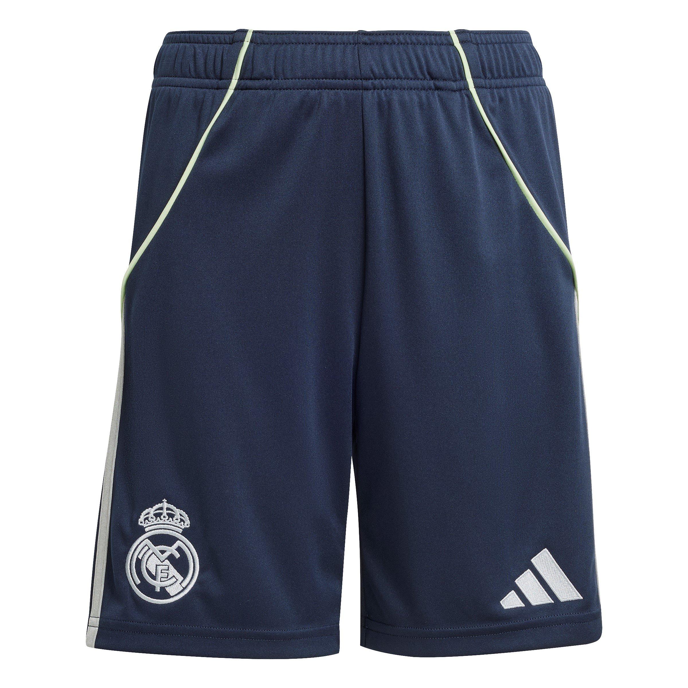 Adidas Boys Real Madrid Away Shorts 2025 2026 Juniors - Blue - 13 Years