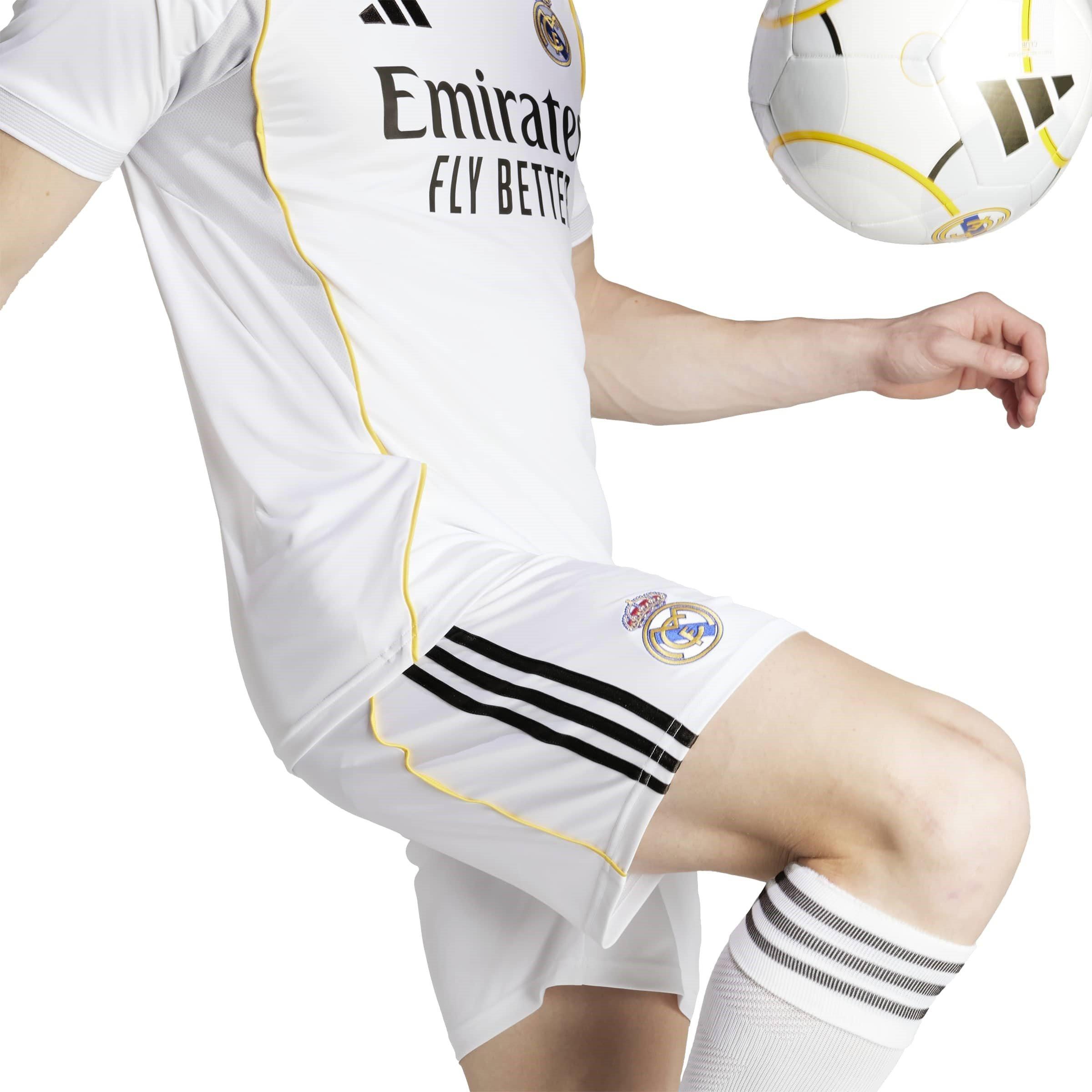 Wit - adidas - Real Madrid Home Shorts 2025 2026 Adults - 8