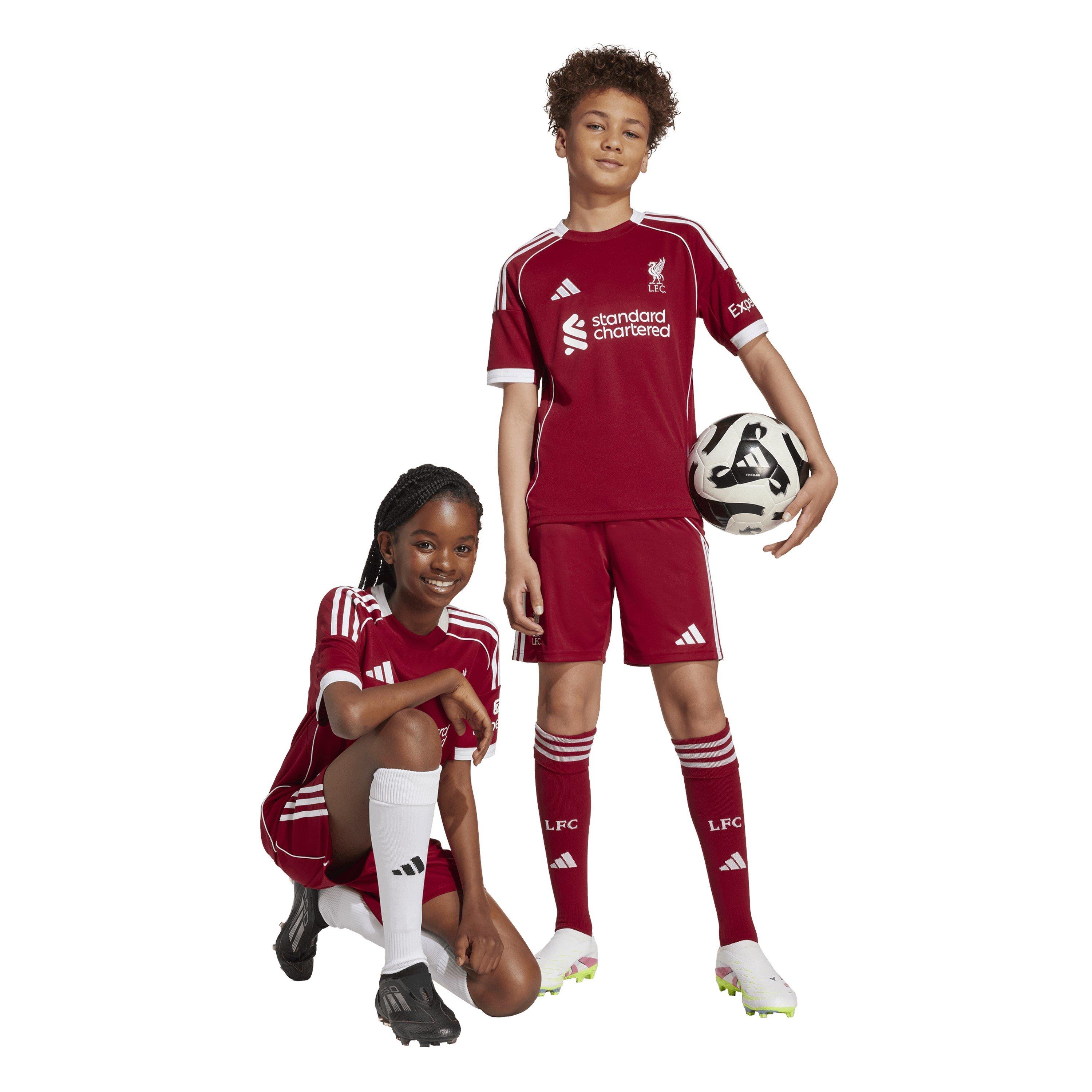 Rød - adidas - Liverpool Home Shorts 2025 2026 Juniors - 2
