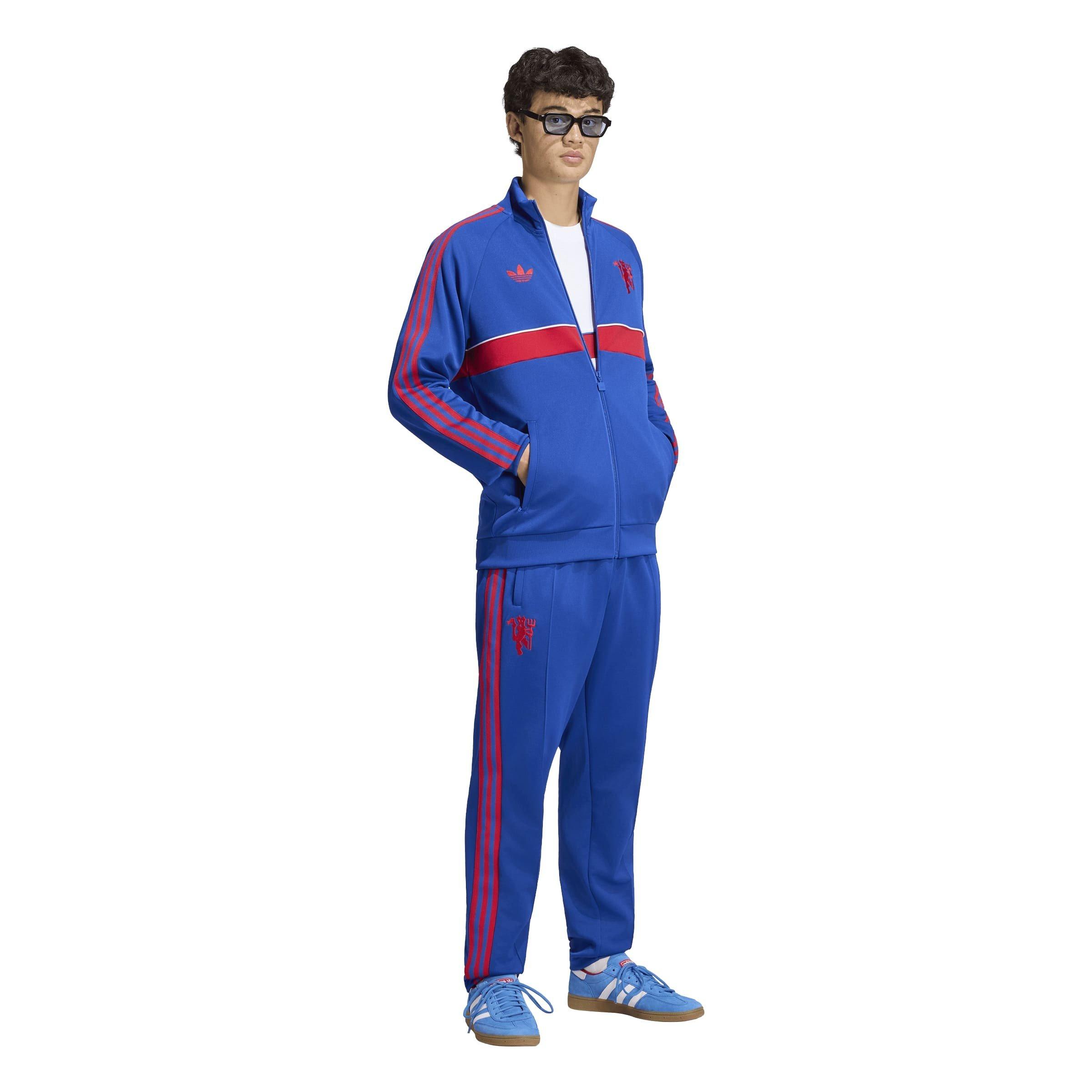 Bleu/Rouge - adidas - Manchester United Originals Tracksuit Bottom Mens - 6