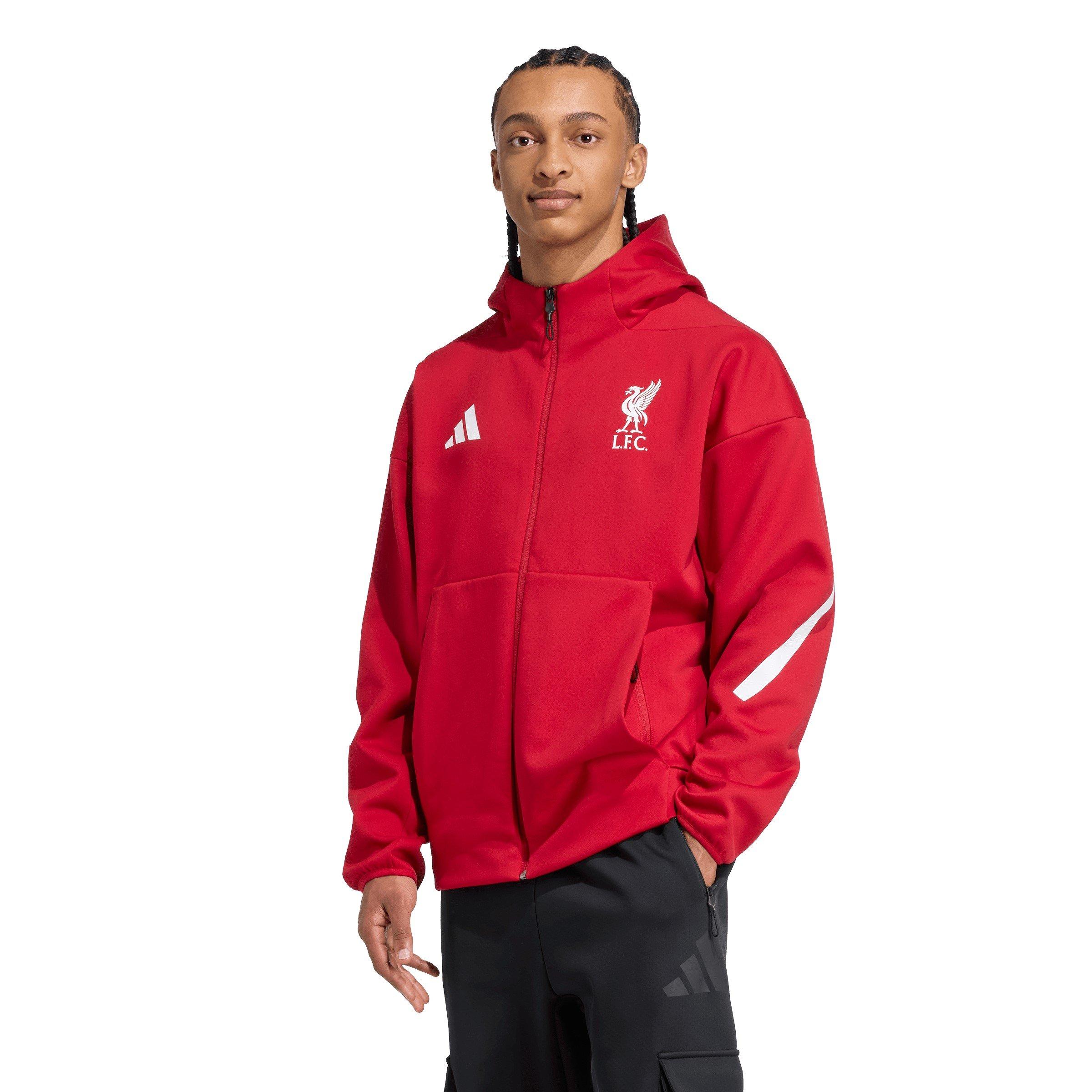 Red - adidas - Liverpool Anthem Jacket Adults - 2