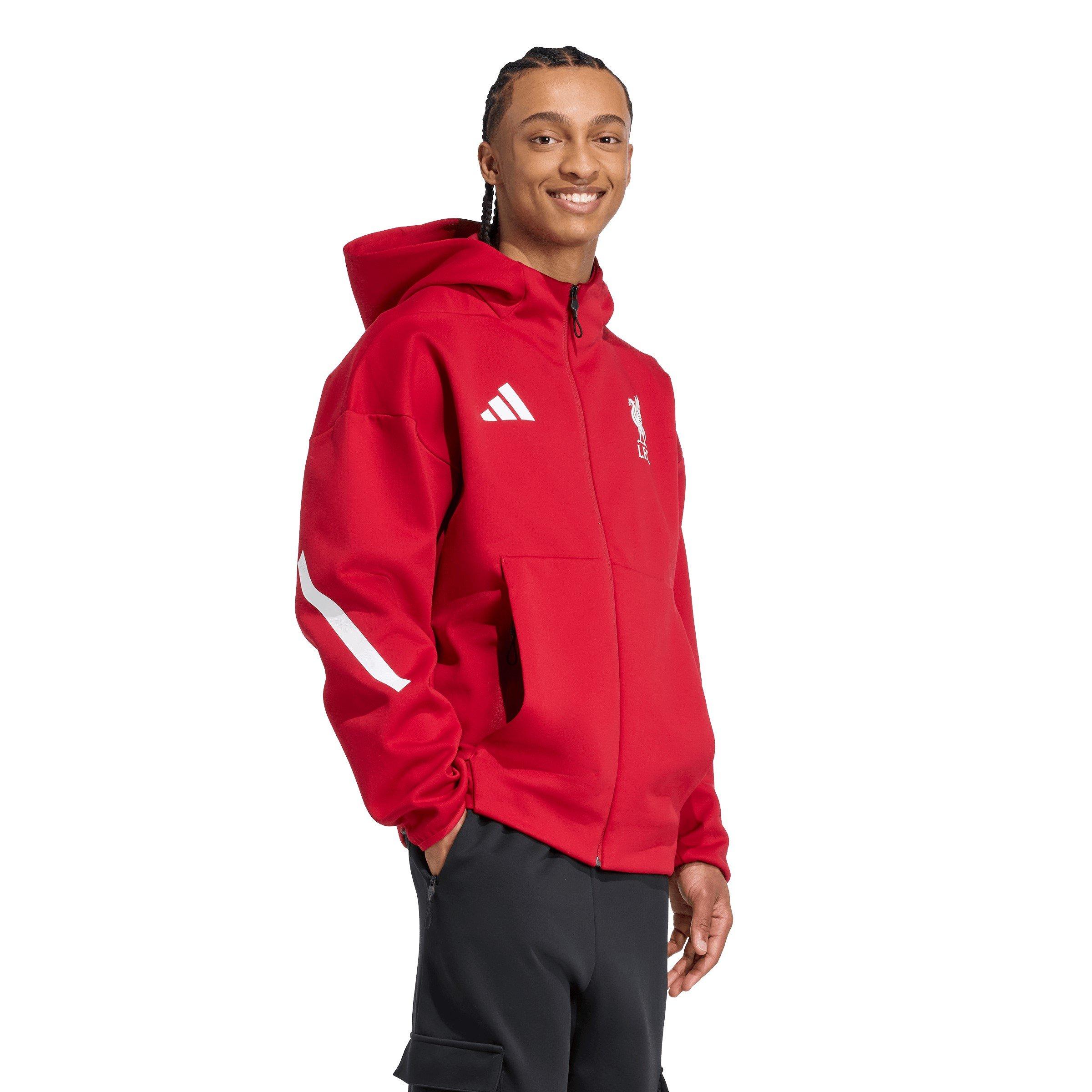 Red - adidas - Liverpool Anthem Jacket Adults - 4
