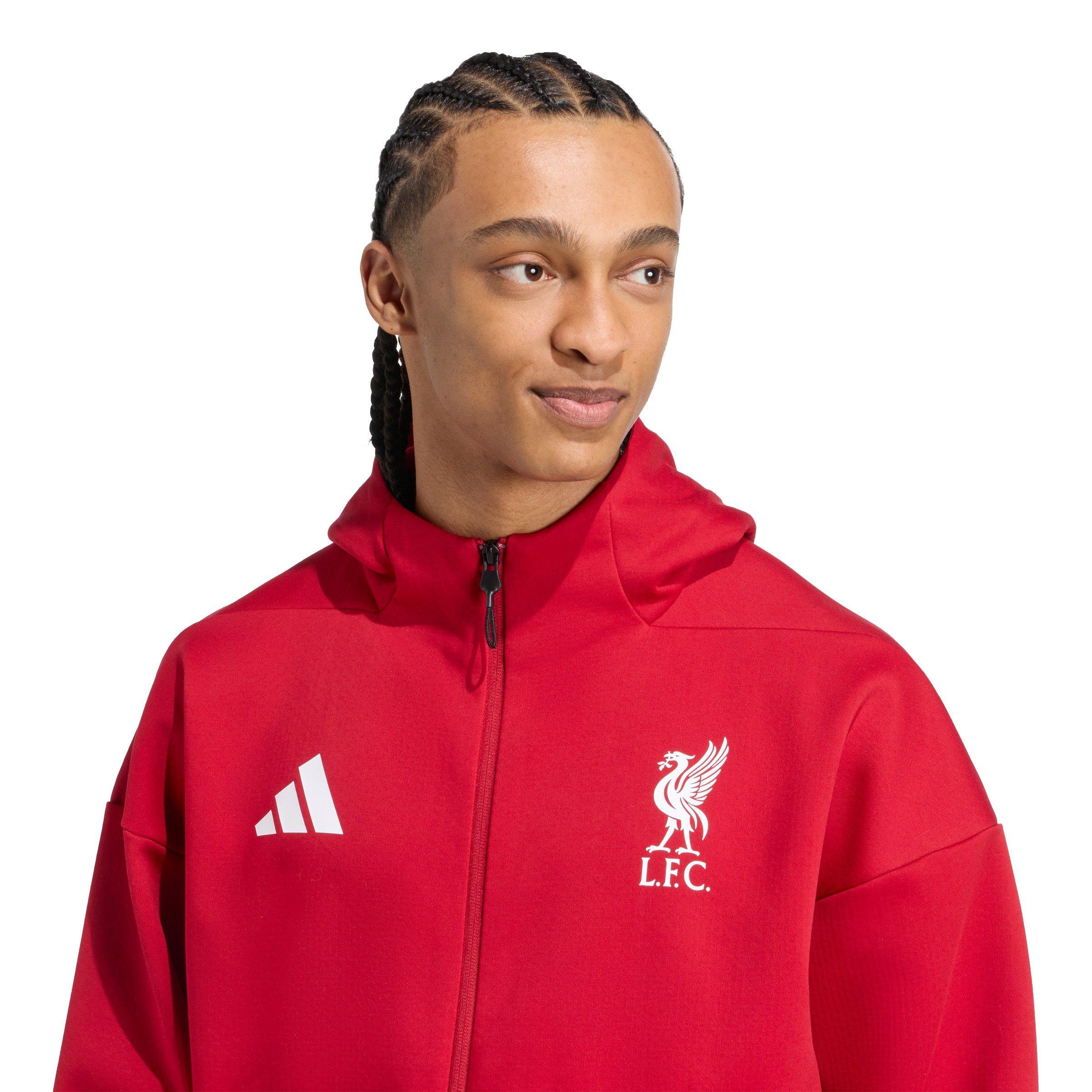 Red - adidas - Liverpool Anthem Jacket Adults - 5