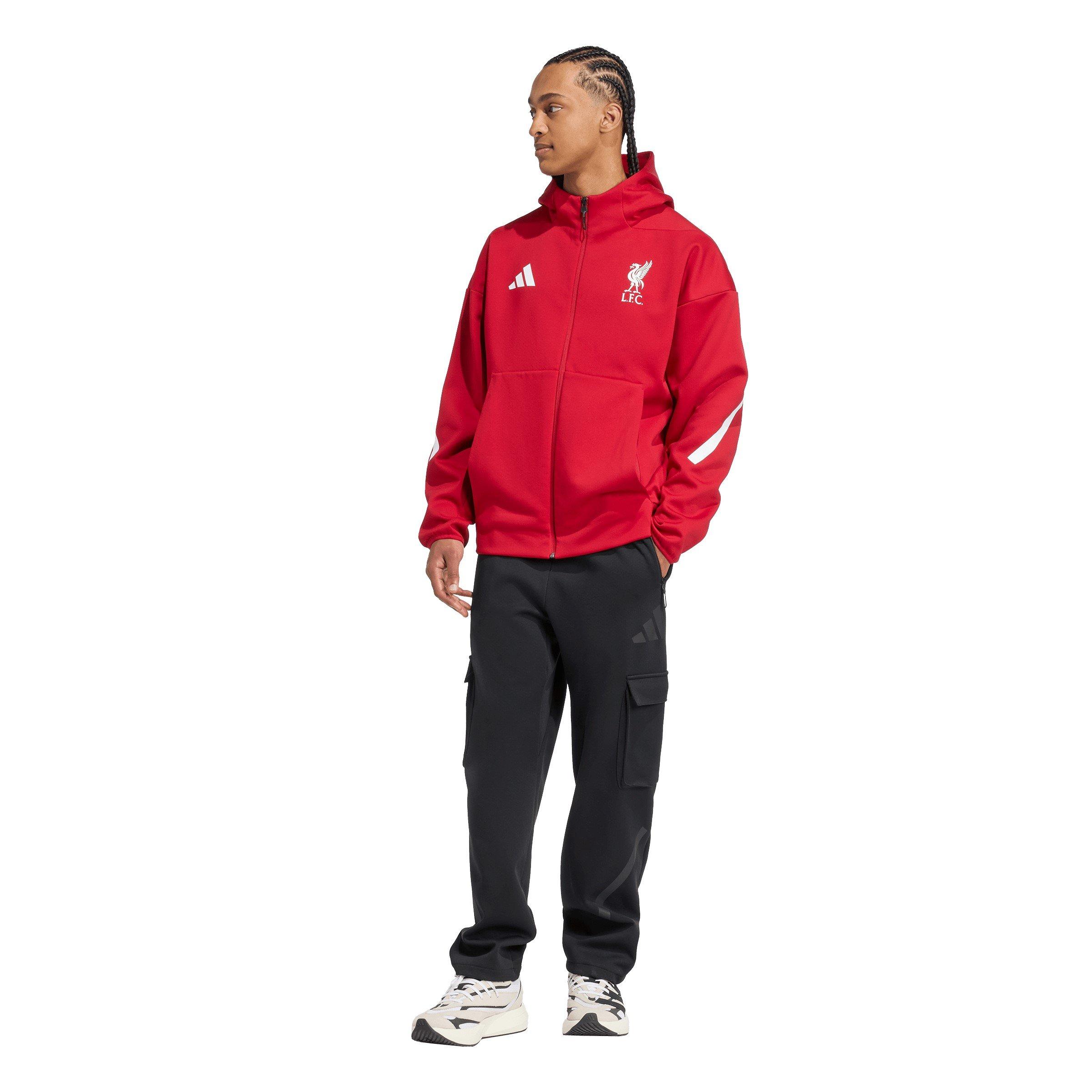 Red - adidas - Liverpool Anthem Jacket Adults - 7