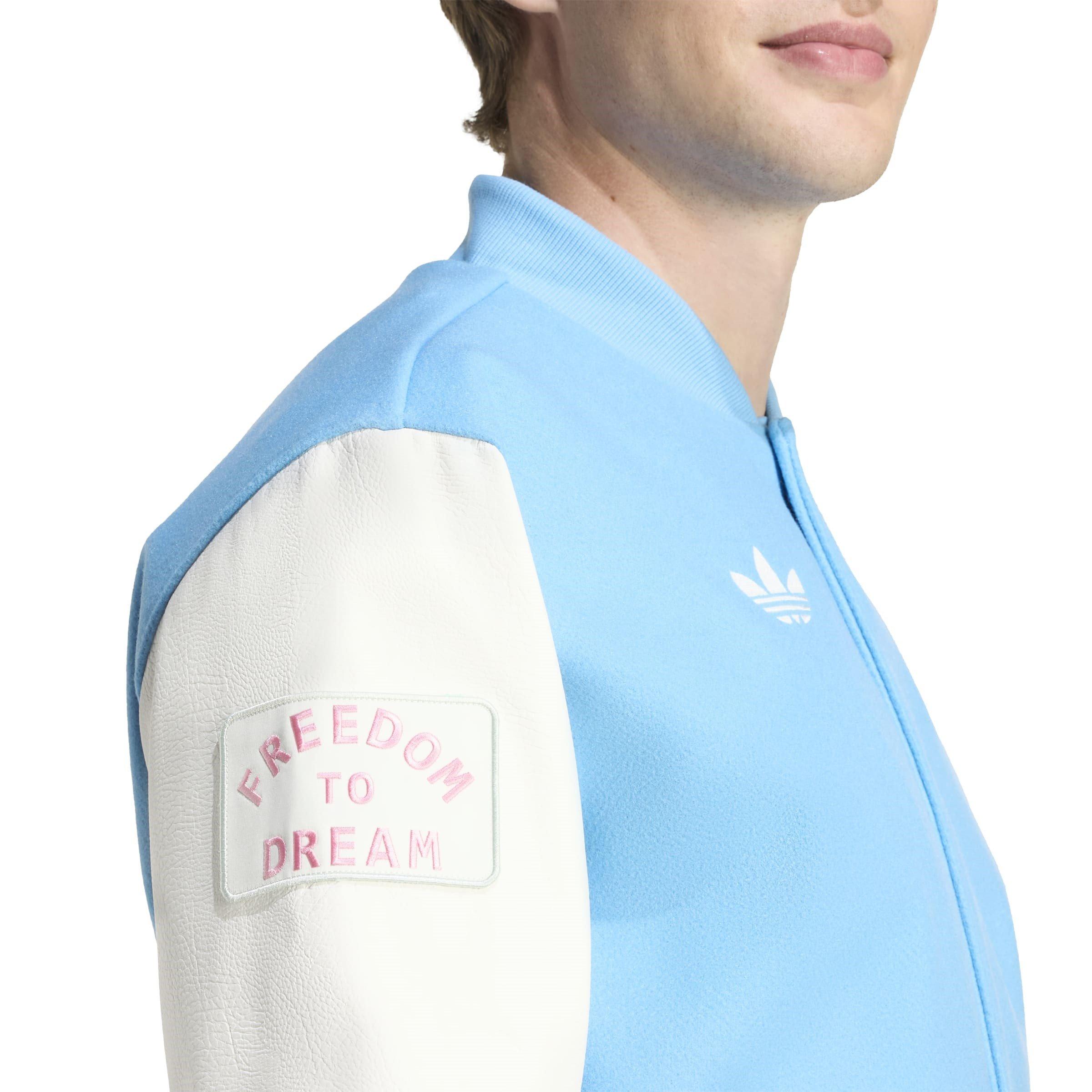 Blue/White - adidas - Inter Miami Originals Bomber Jacket Mens - 6